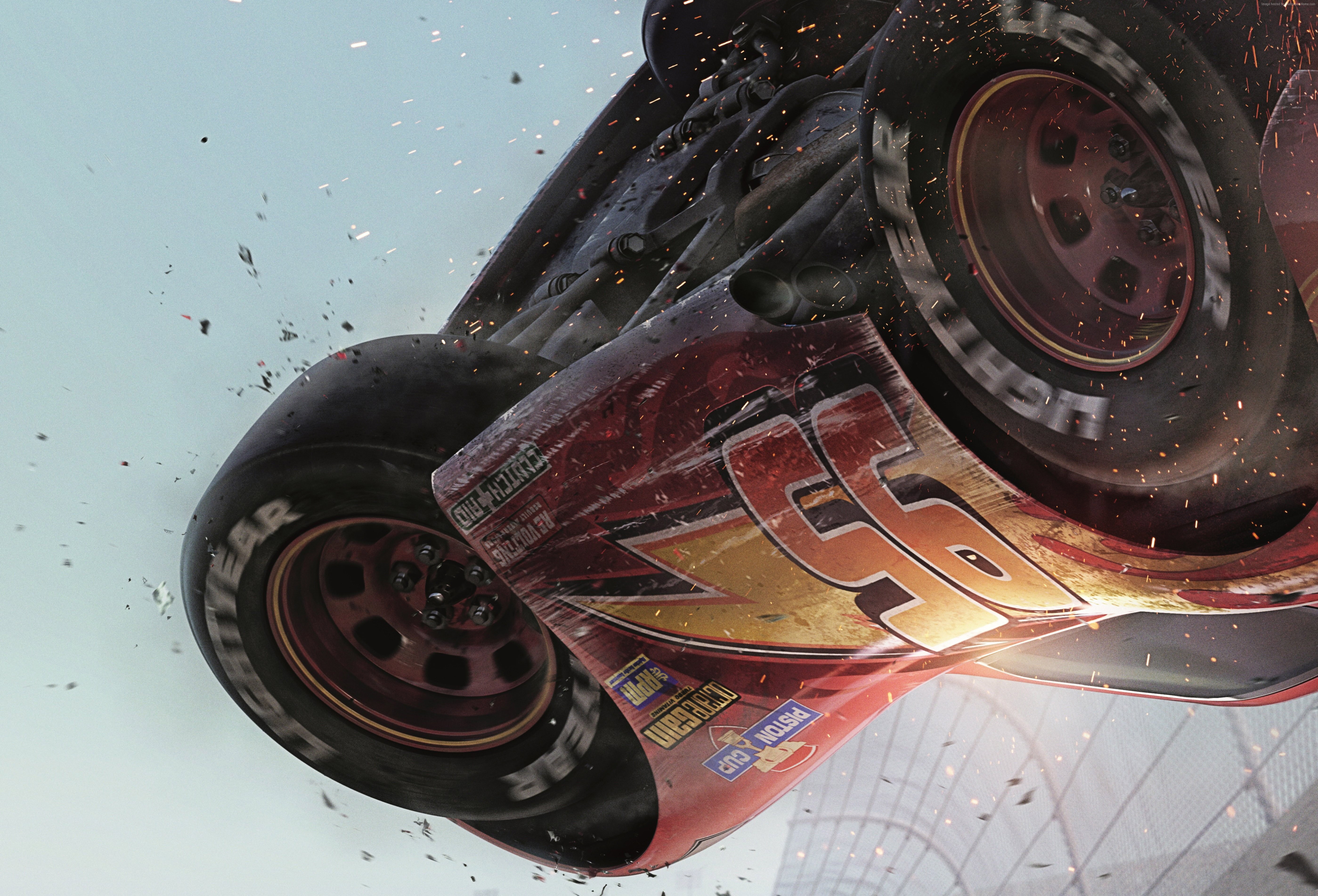 5k, poster, 4k, Lightning McQueen, Cars 3, 5K, HD Wallpaper