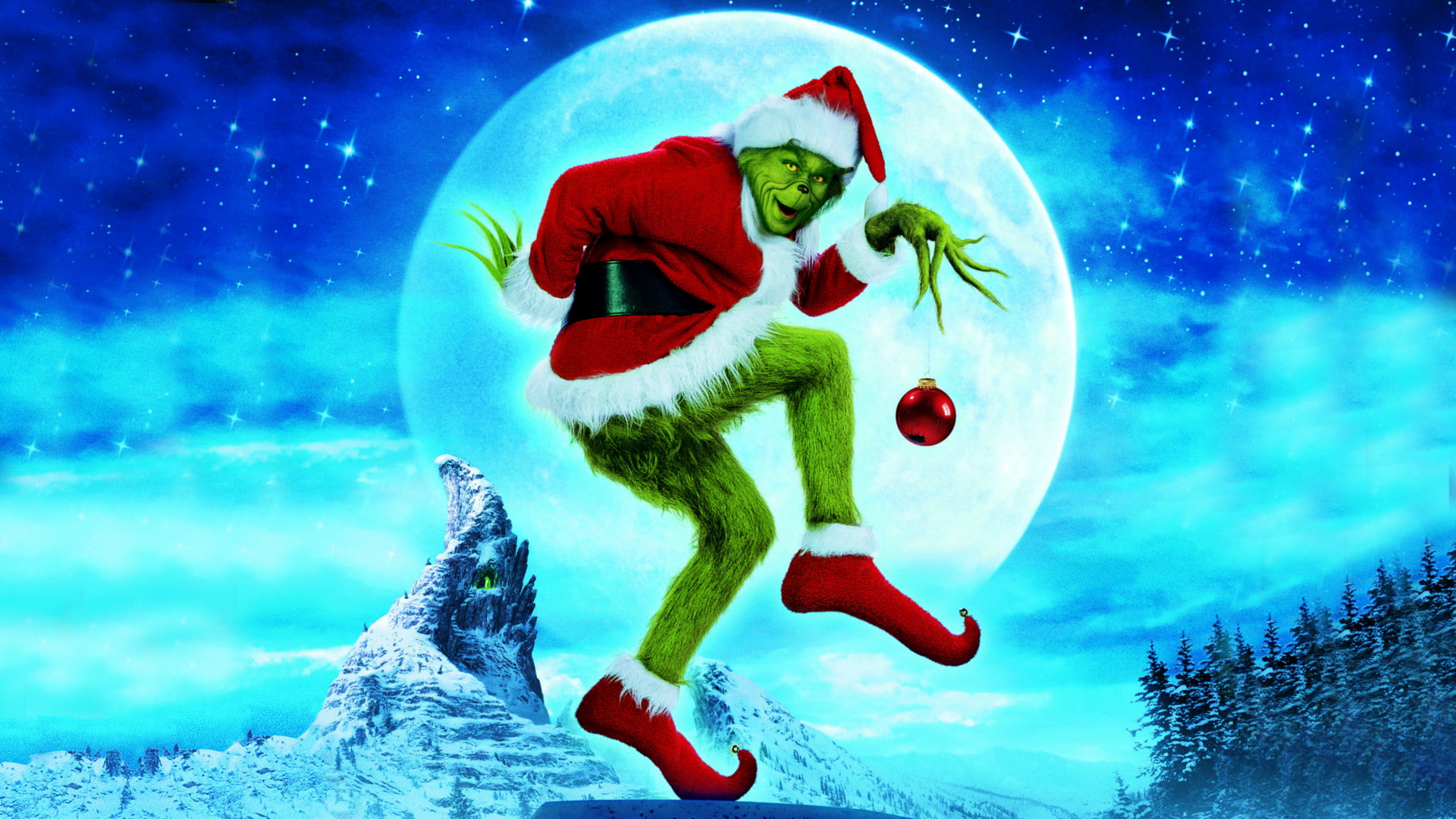 christmas, stole, grinch, 1080P, HD Wallpaper