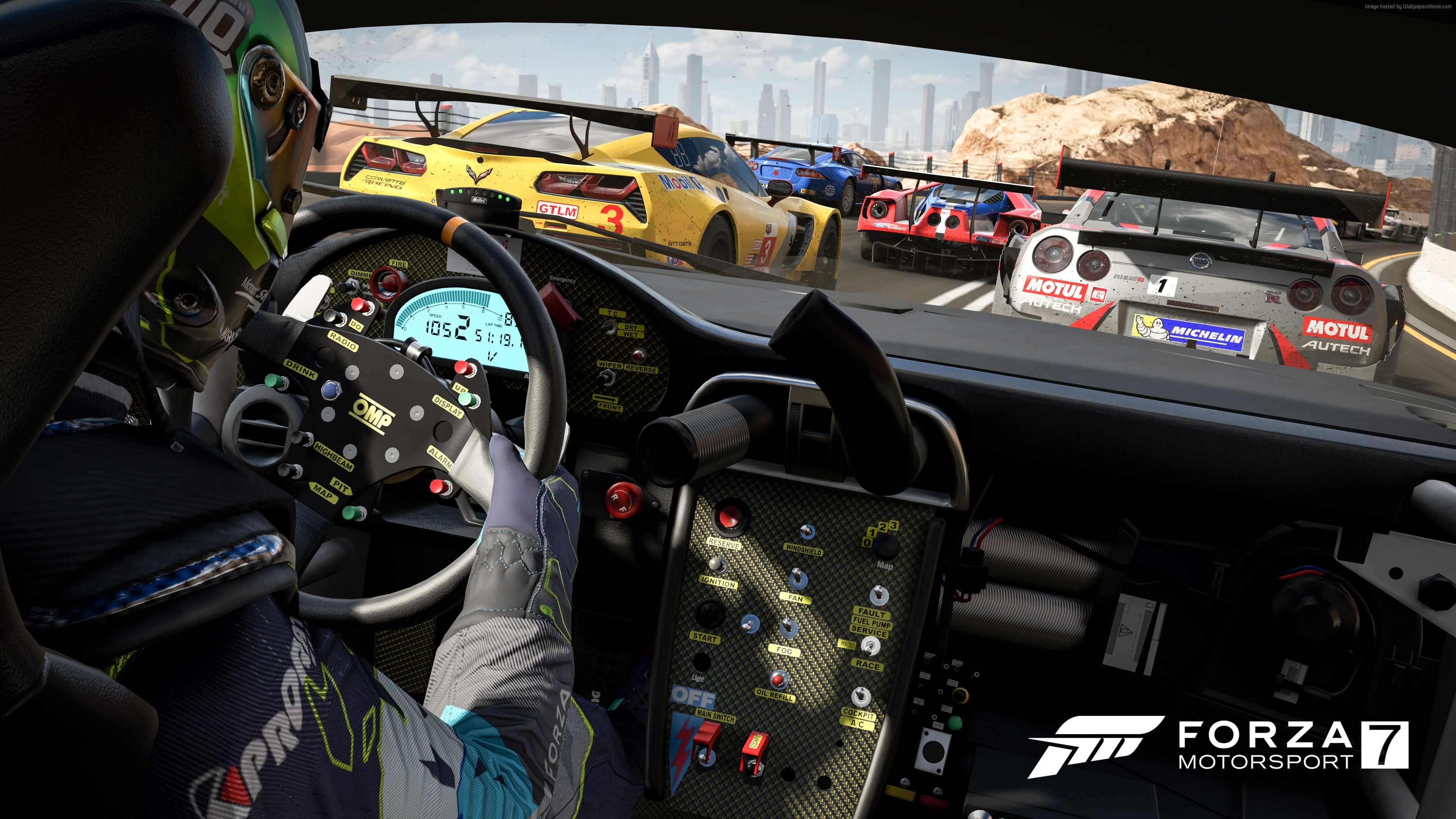 Xbox One X, E3 2017, 4k, Forza Motorsport 7, 4K, HD Wallpaper