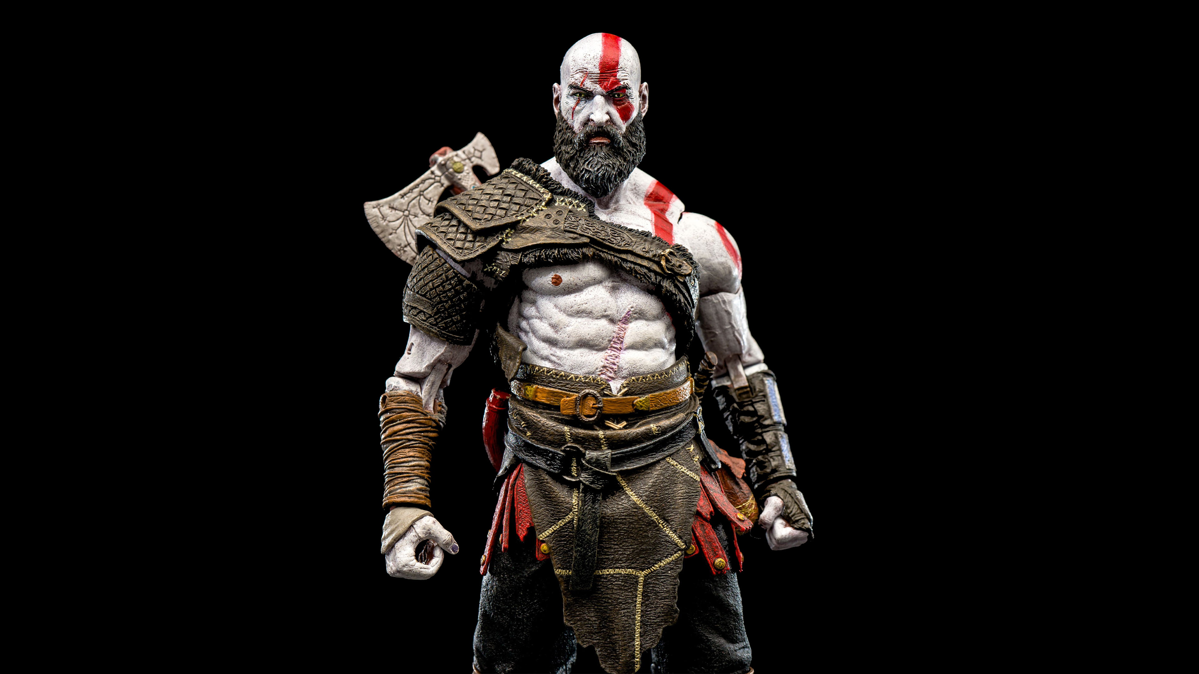 4K, hd, artwork, 4k, kratos, games, god of war, ps games, god of war 4, HD Wallpaper