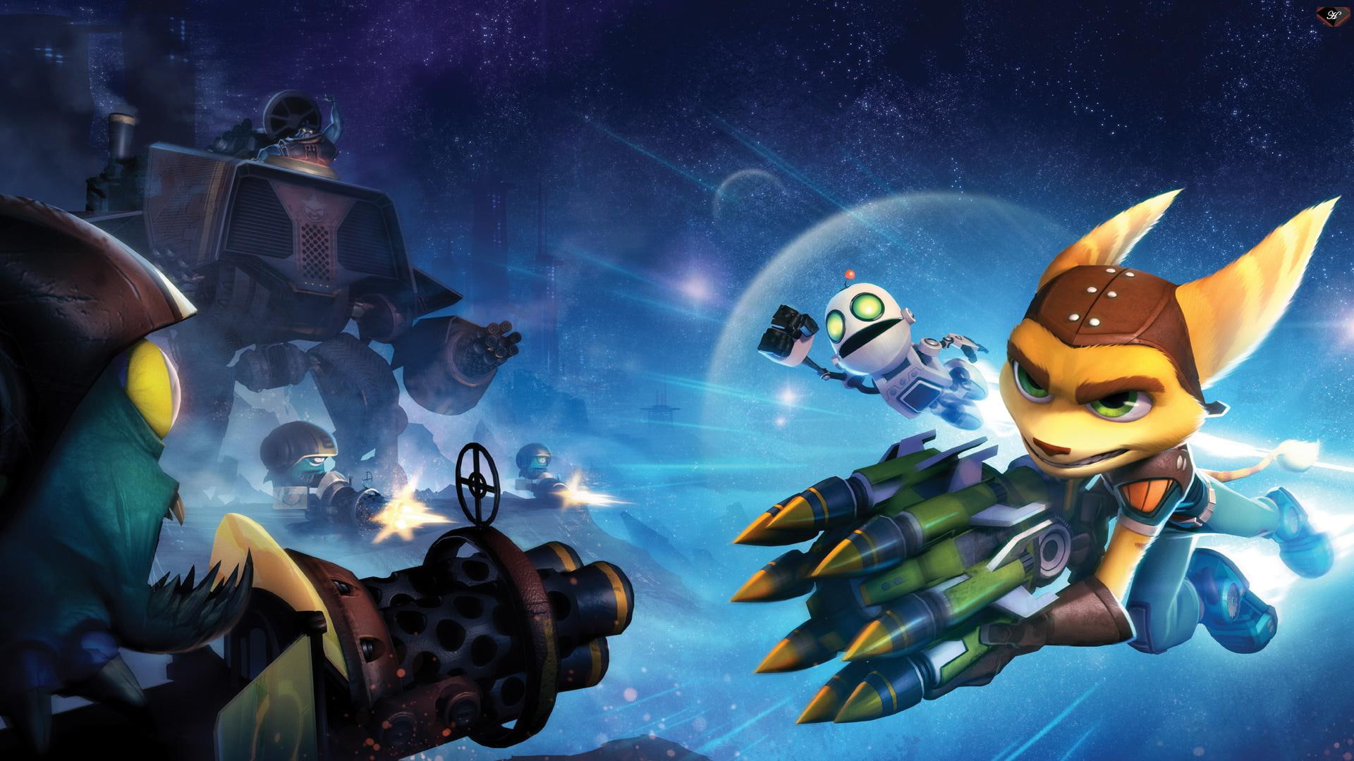 force, ratchet, q, clank, 1080P, q-force, ratchet clank, sony, amp, games, ps vita, insomniac, HD Wallpaper