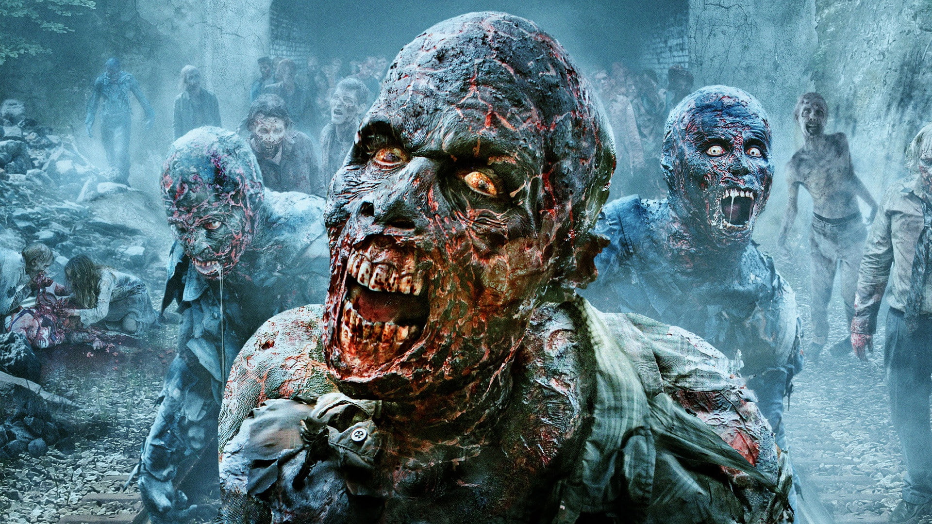 Scary, 4k pics, ultra hd, 1080P, walking, dead, zombies, HD Wallpaper