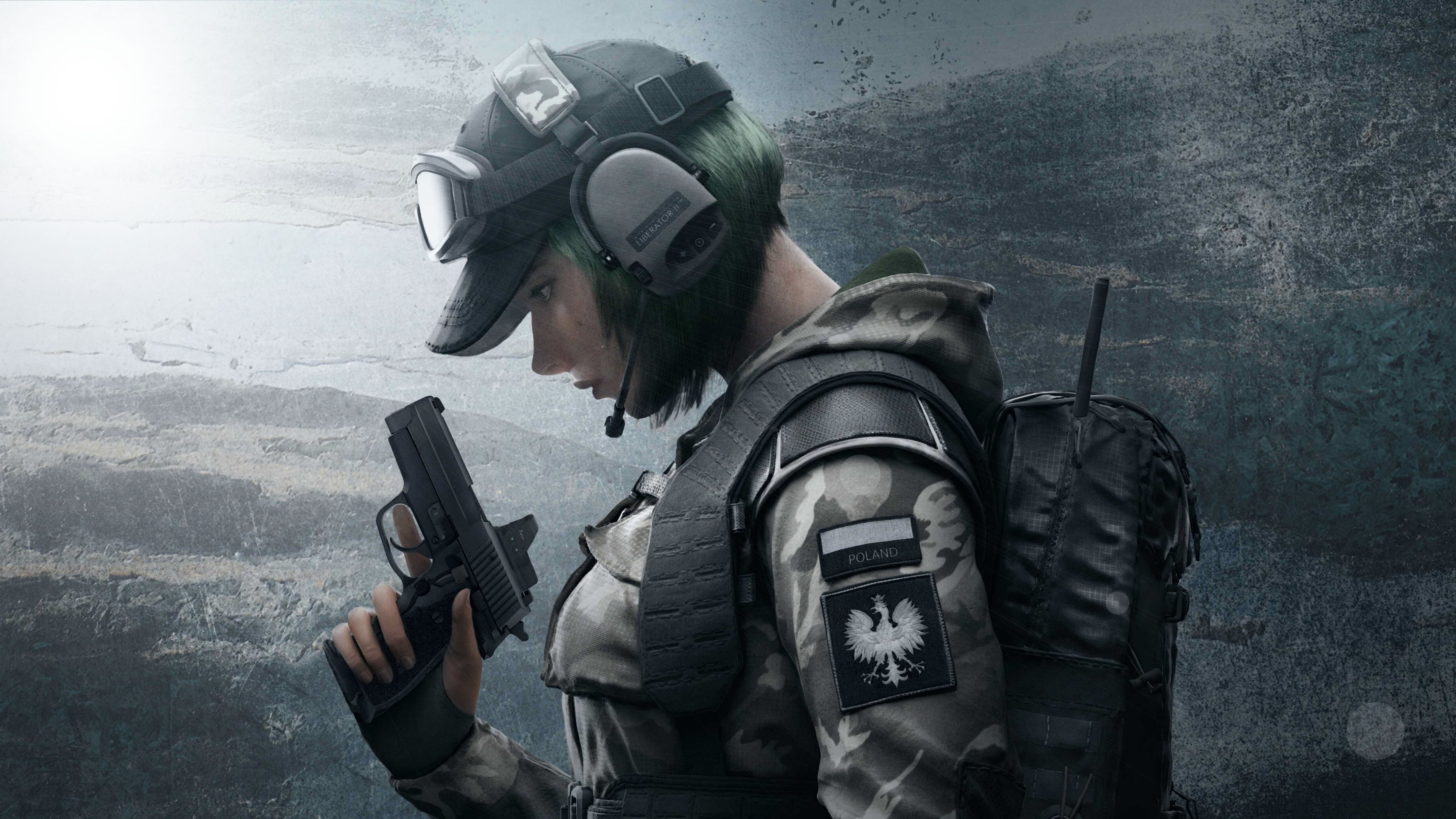 waist up, communication, 5K, machine gun, weapon, security, portrait, work helmet, sign, protection, clancys, Tom, warning sign, adult, gas mask, gun, HD Wallpaper