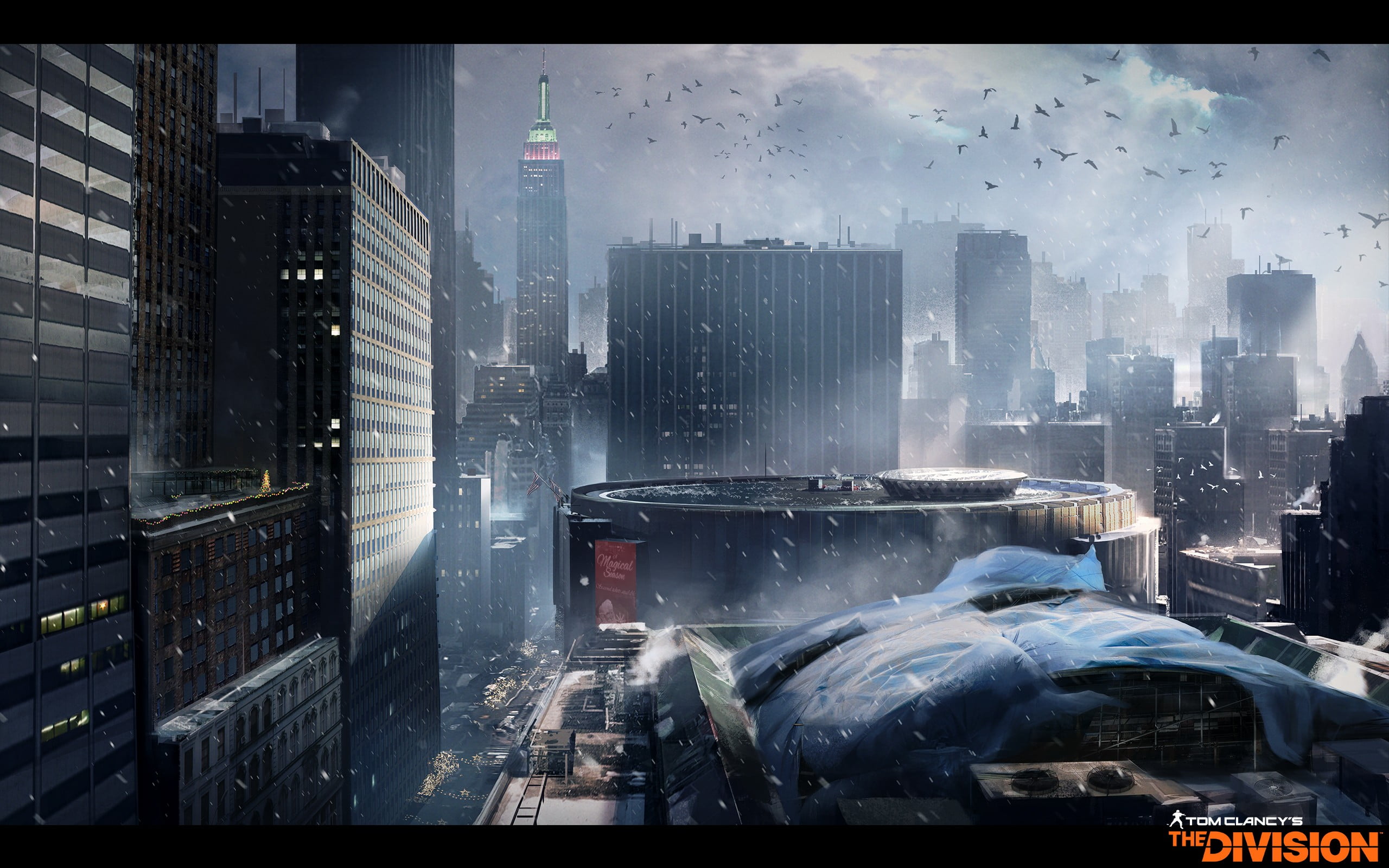 transportation, architecture, building, built structure, car, game, clancy, wet, video games, skyscraper, outdoors, modern, city, tom, financial district, HD Wallpaper