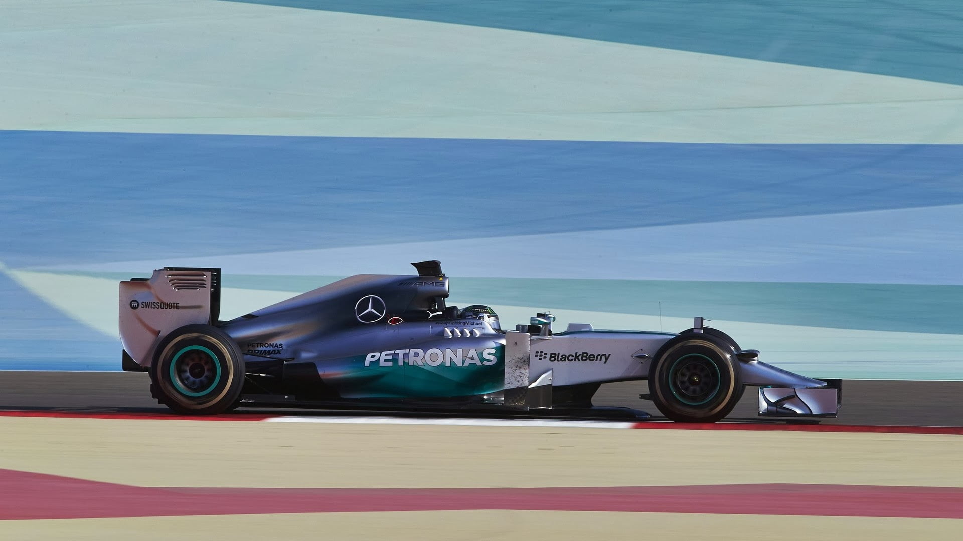 Mercedes AMG Petronas, auto racing, transportation, mode of transportation, wheel, mercedes, sport , gray, sea, speed, sport, no people, motorsport, racecar, HD Wallpaper
