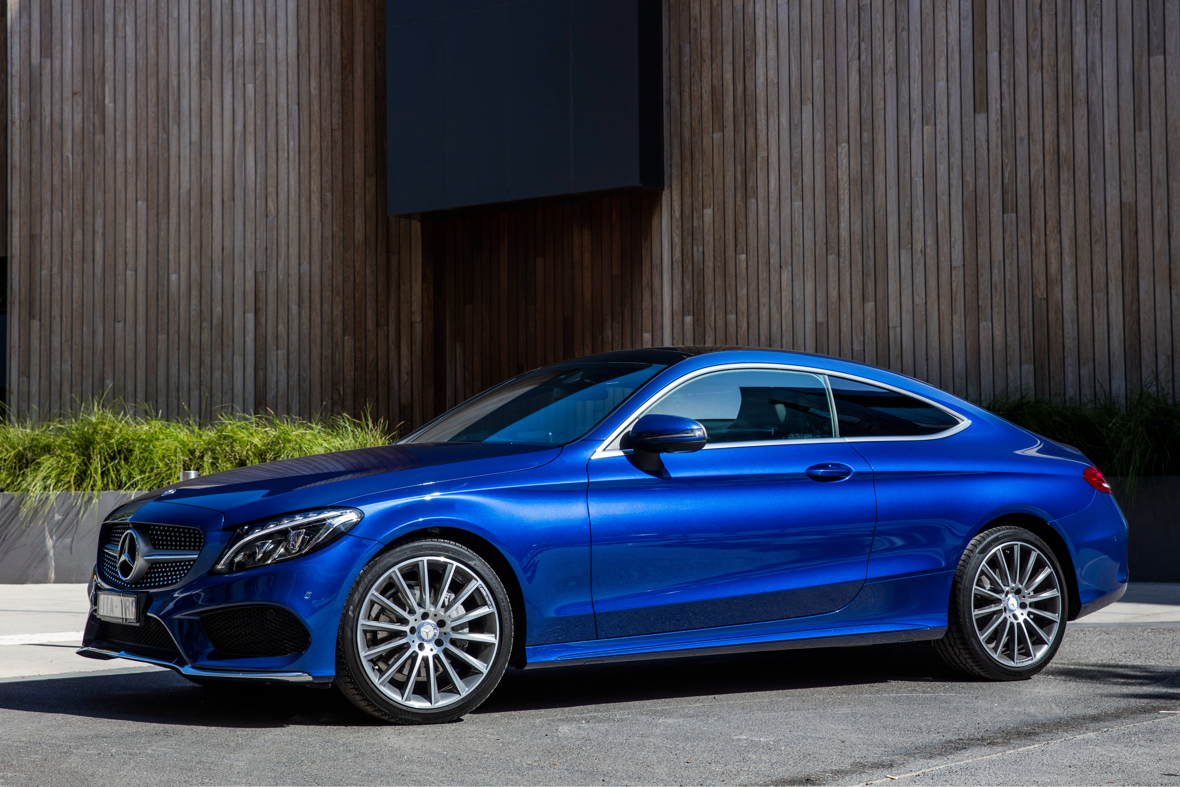 4K, C-Class, C205, Coupe, Mercedes-Benz, blue, AMG, Mercedes, HD Wallpaper