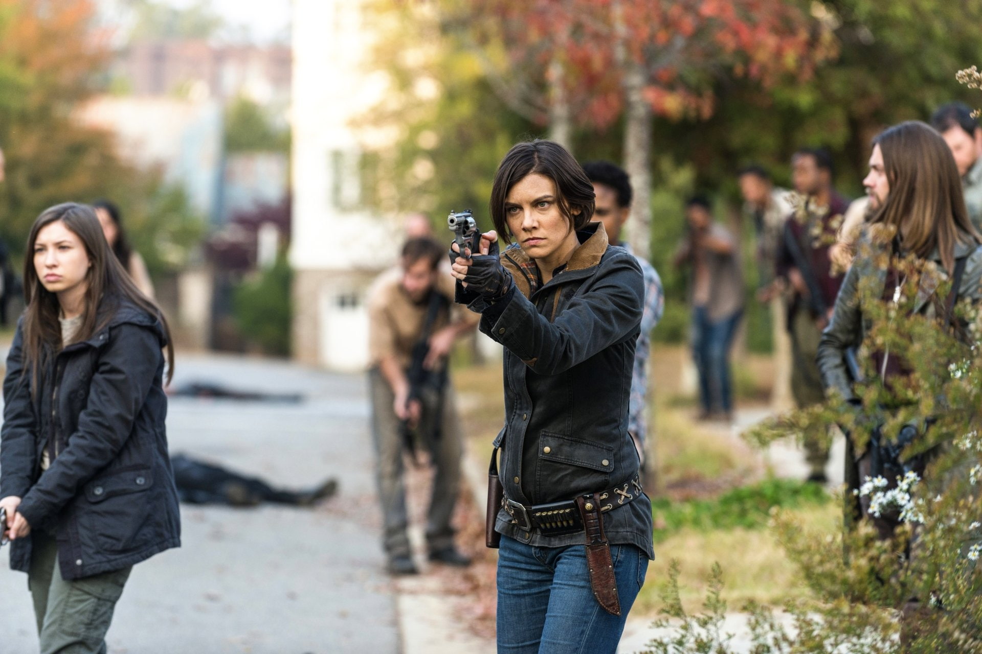 TV Show, Lauren Cohan, 1080P, The Walking Dead, Maggie Greene, Tom Payne, Enid (The Walking Dead), Katelyn Nacon, HD Wallpaper
