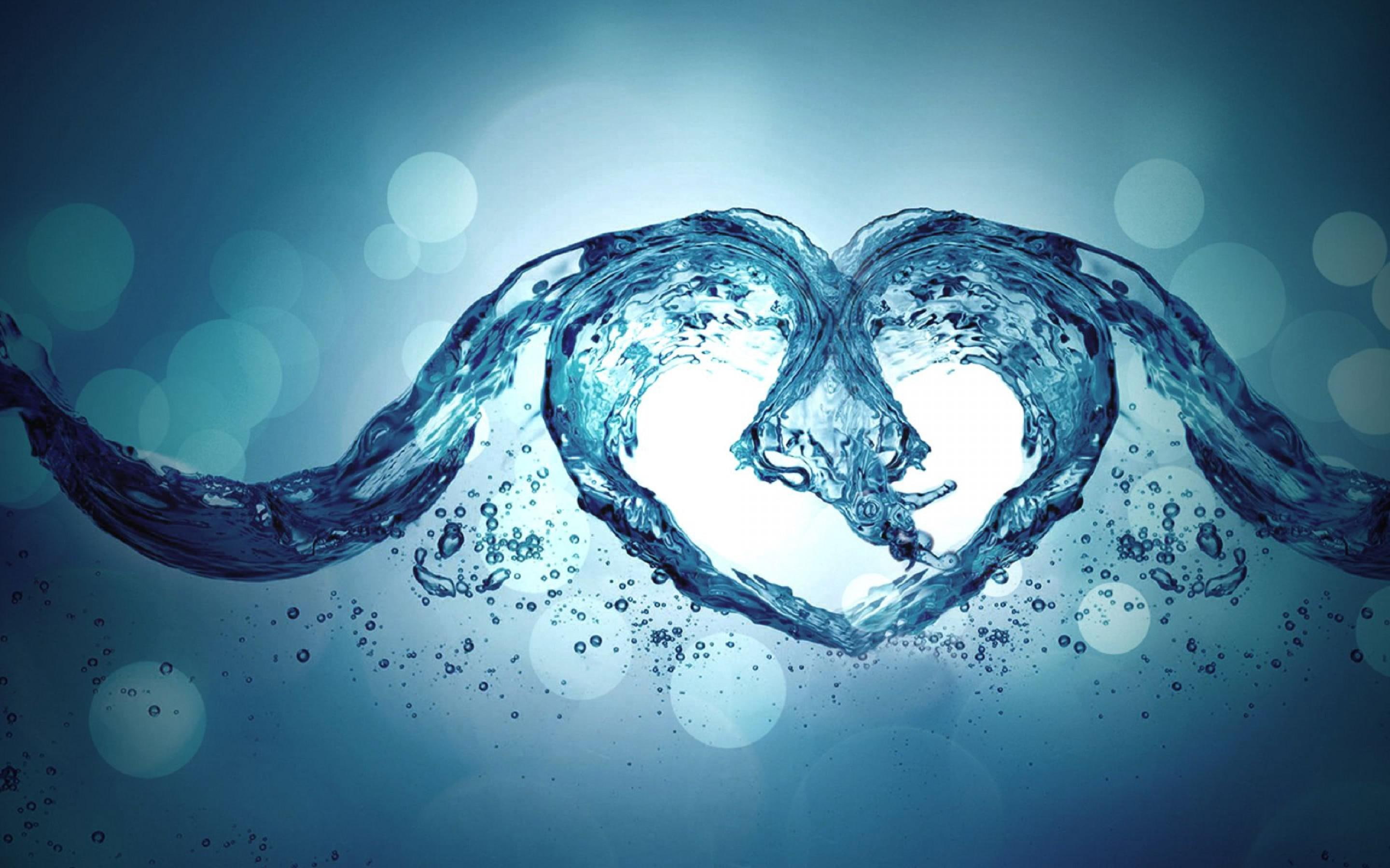 day, heart, valentines day, valentines, 2K, water, valentine, s, HD Wallpaper