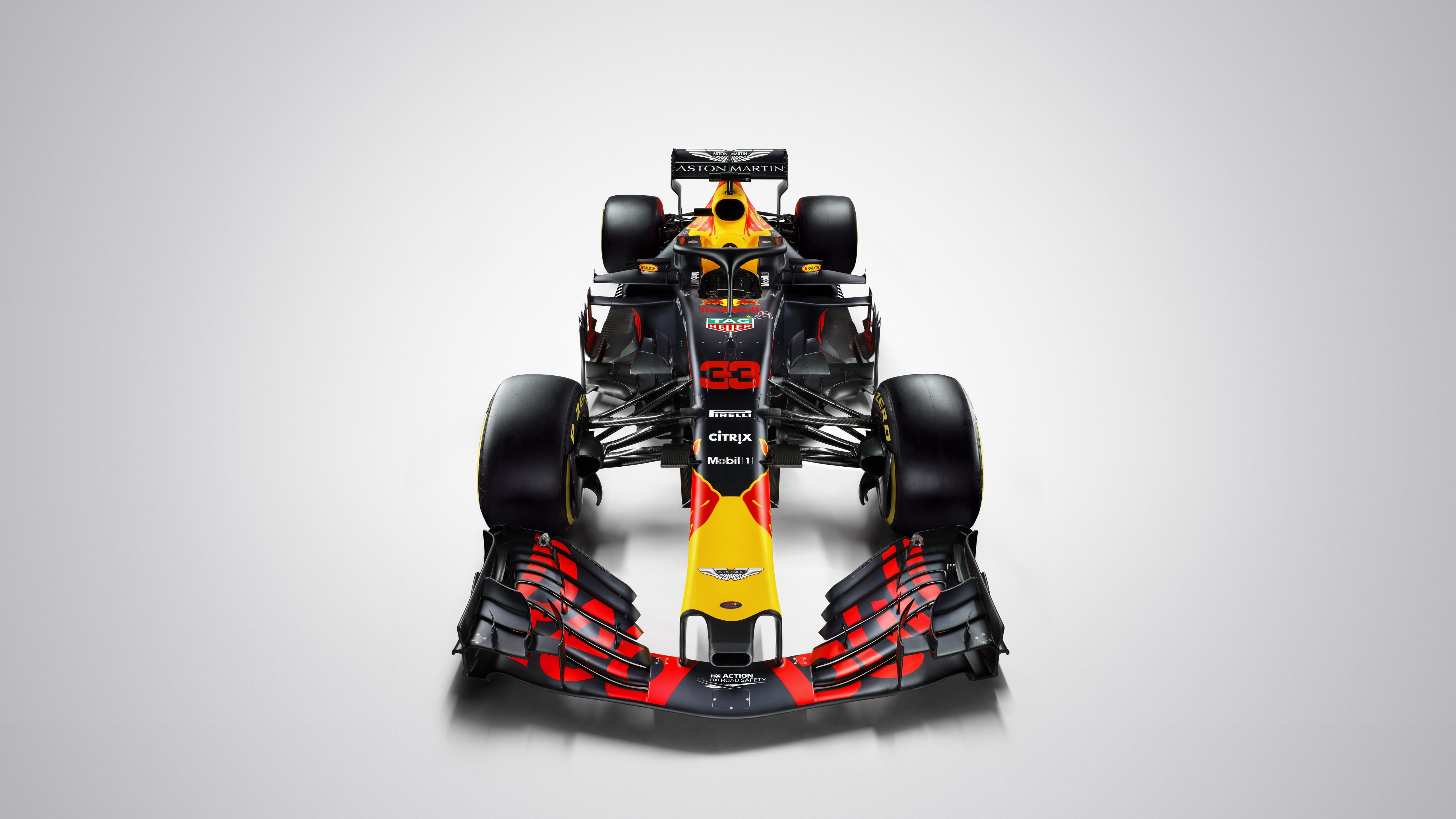 4k, Aston Martin, red, 5K, Red Bull Racing F1, car, Geneva Motor Show 2018, Cars 2018, f, yellow, HD Wallpaper