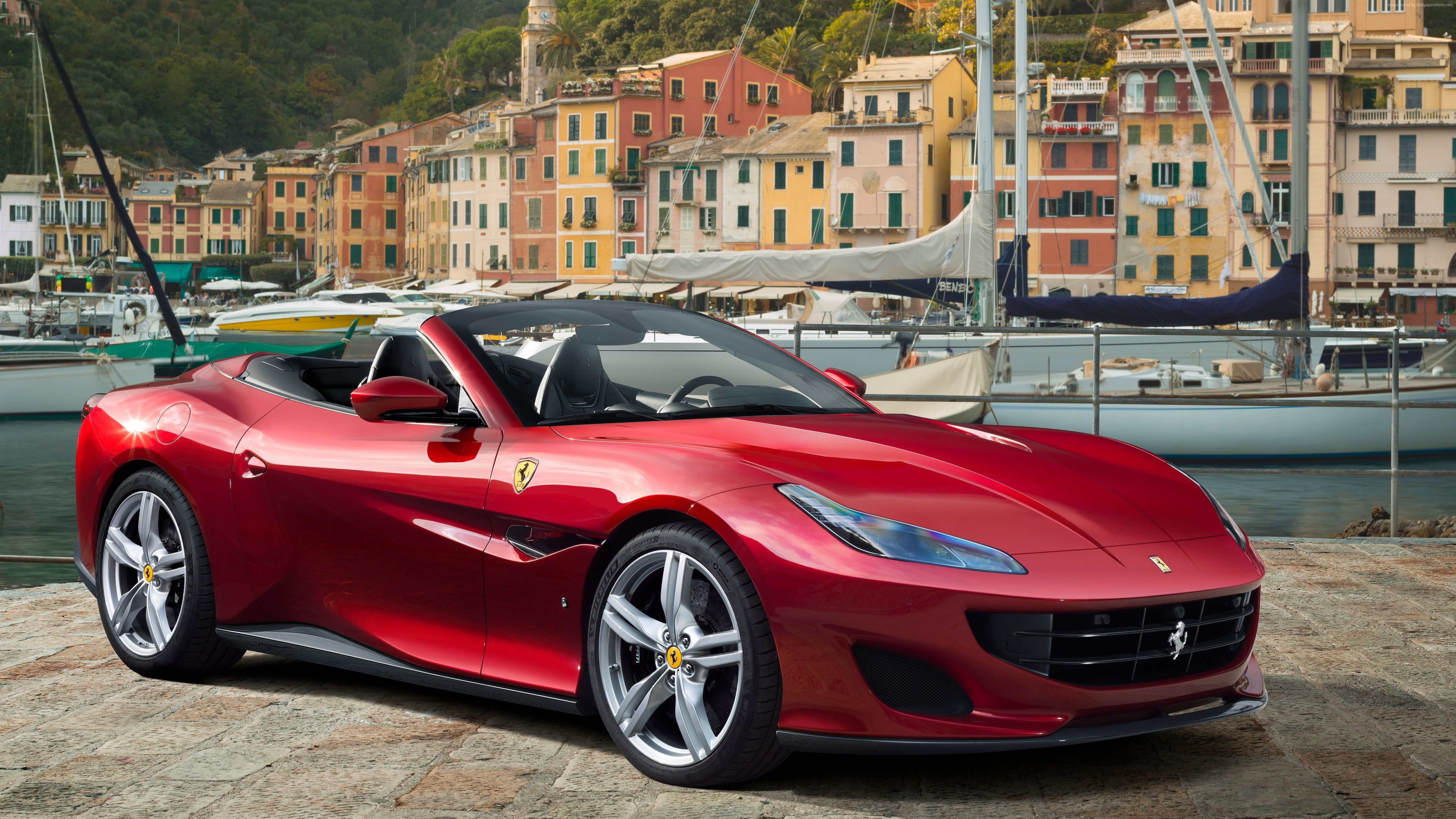 4K, 2018 Cars, Ferrari Portofino GT, 4K, HD Wallpaper