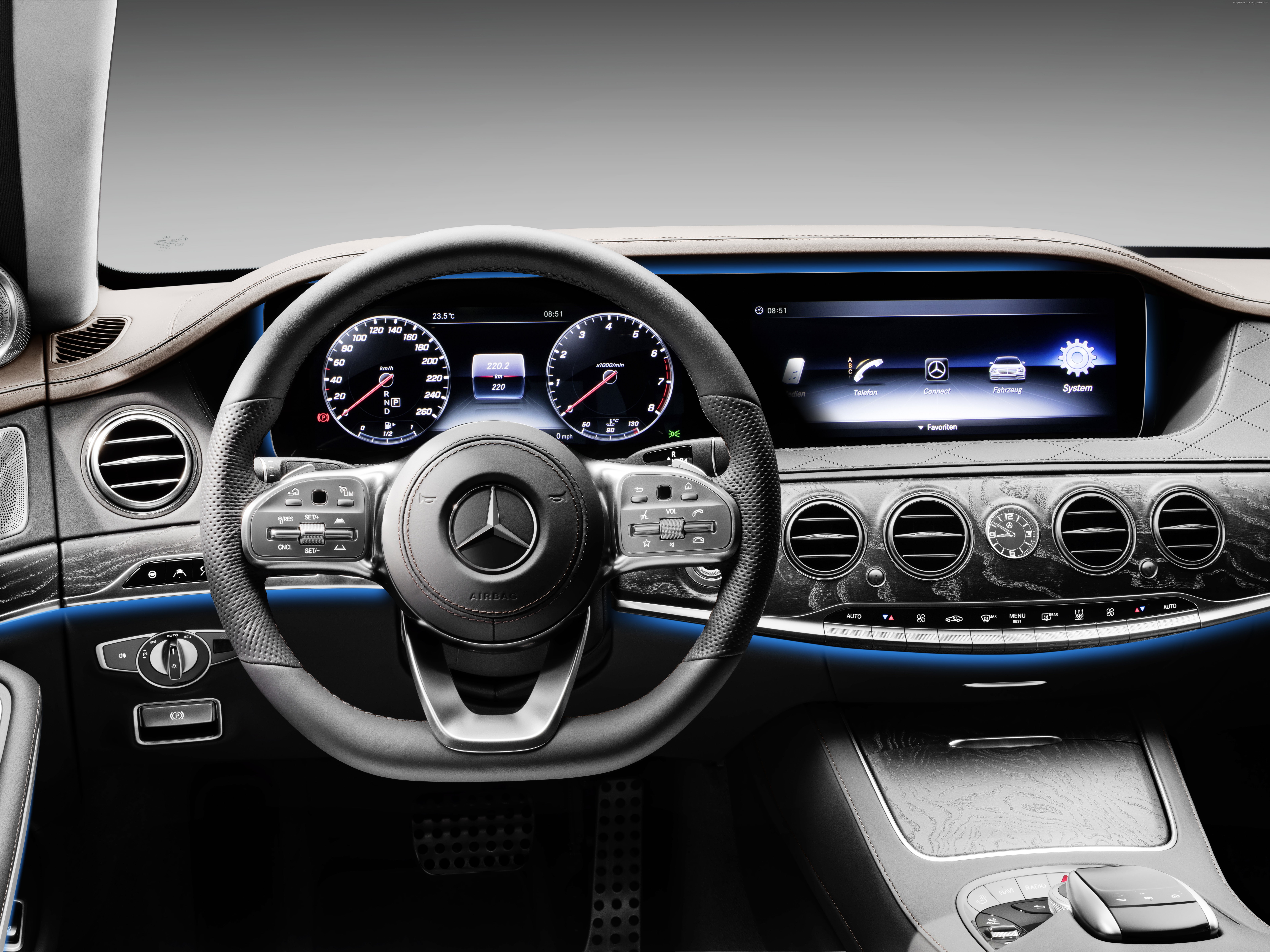 2018 Cars, 4K, 8K, 8K, Mercedes-Benz W222 S-Class Facelift, HD Wallpaper