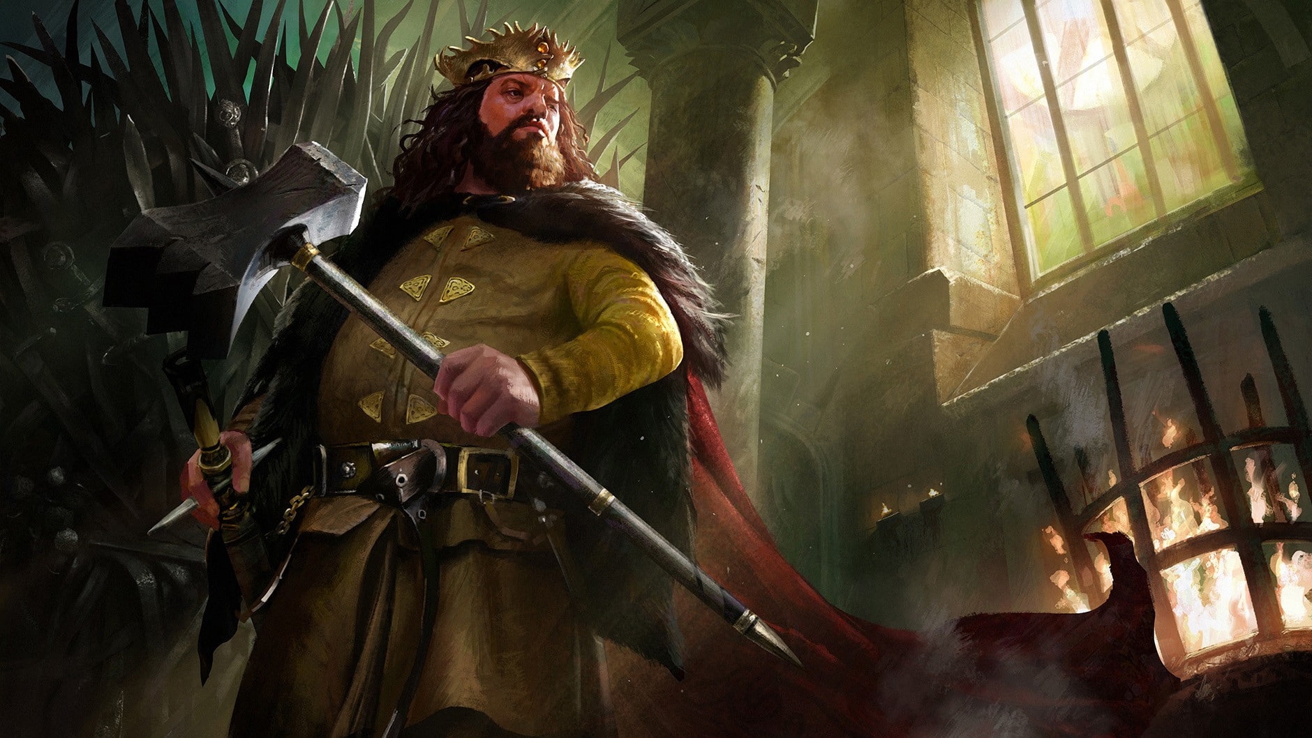 built structure, building, three quarter length, medieval, fantasy art, A Song of Ice and Fire, mature adult, low angle view, weapon, digital art, one person, HD Wallpaper