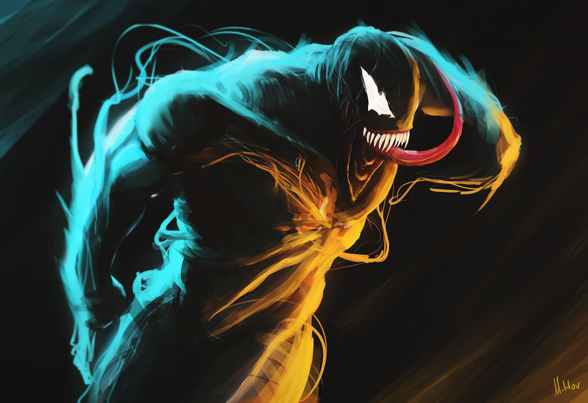 artstation, 1080P, artwork, digital art, venom, artist, hd, venom movie, HD Wallpaper