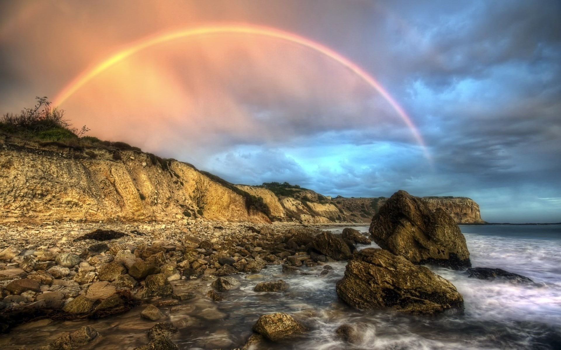 sky, scenics - nature, nature, idyllic, rock - object, cloud - sky, non-urban scene, solid, beauty in nature, outdoors, land, full hd 1080p nature  desktop backgrounds hd 1920x1200, HD Wallpaper