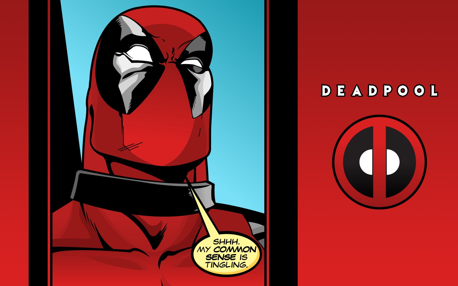 public restroom, one person, illustration, red, representation, 1080P, text, Deadpool, warning sign, emotion, sign, bathroom, communication, label, teenager, HD Wallpaper