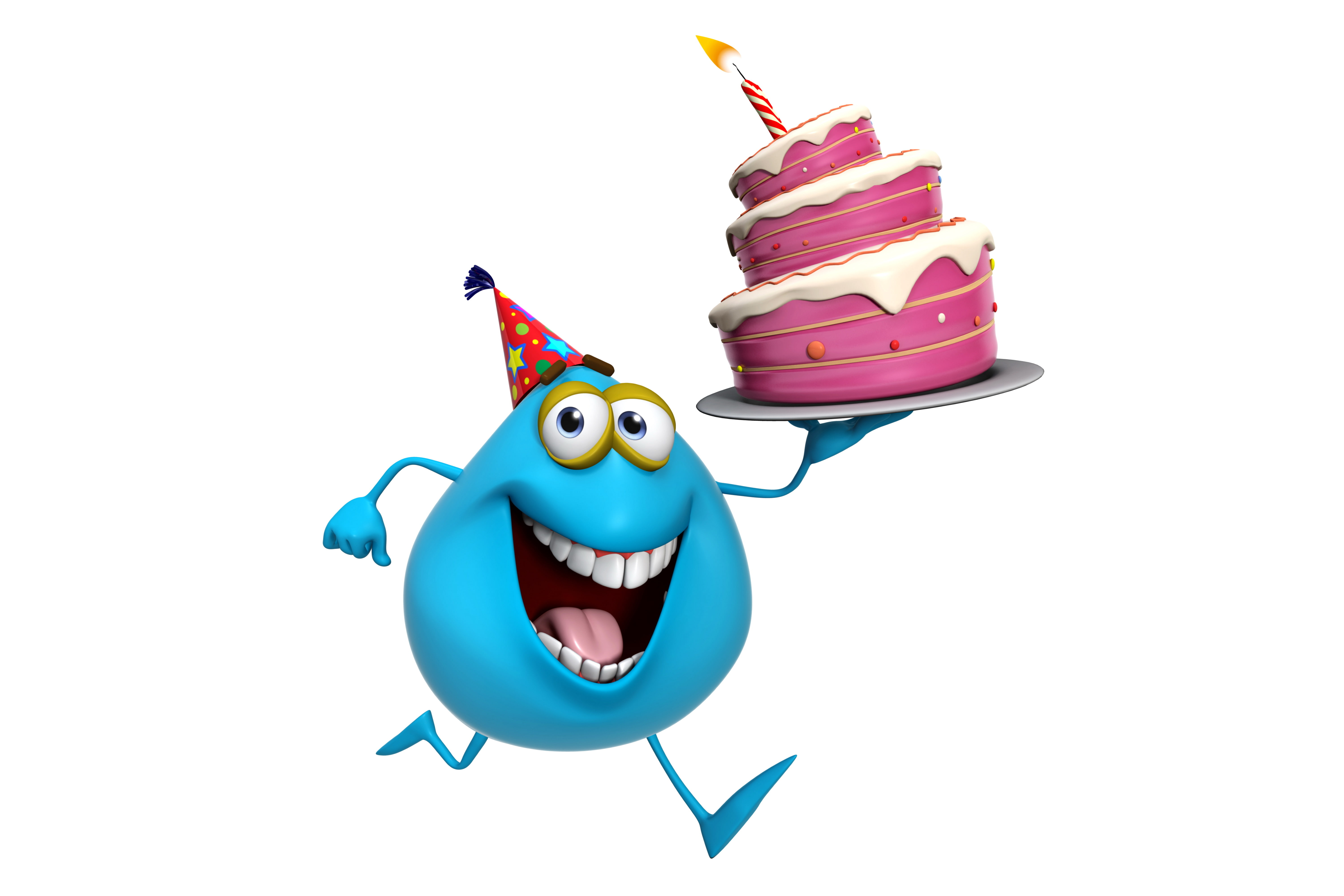cartoon, fun, illustration, animal, monster, celebration, indoors, happiness, still life, cheerful, smiling, birthday, creativity, food and drink, studio shot, HD Wallpaper
