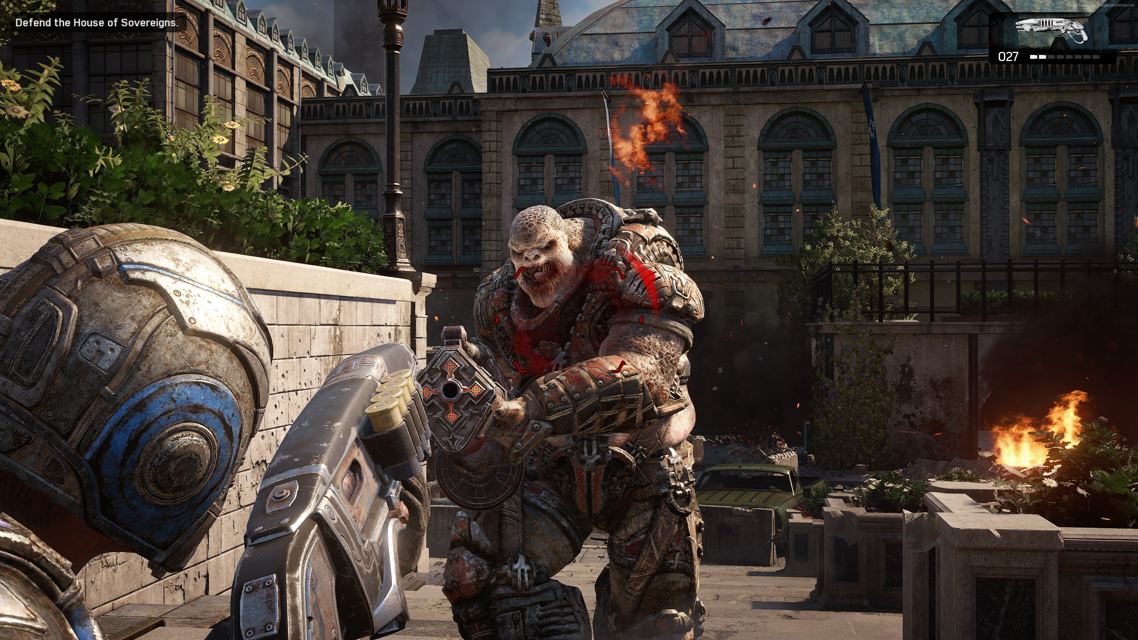 PC, monster, sci-fi, 4K, shooter, Gears of War 4, Xbox One, HD Wallpaper