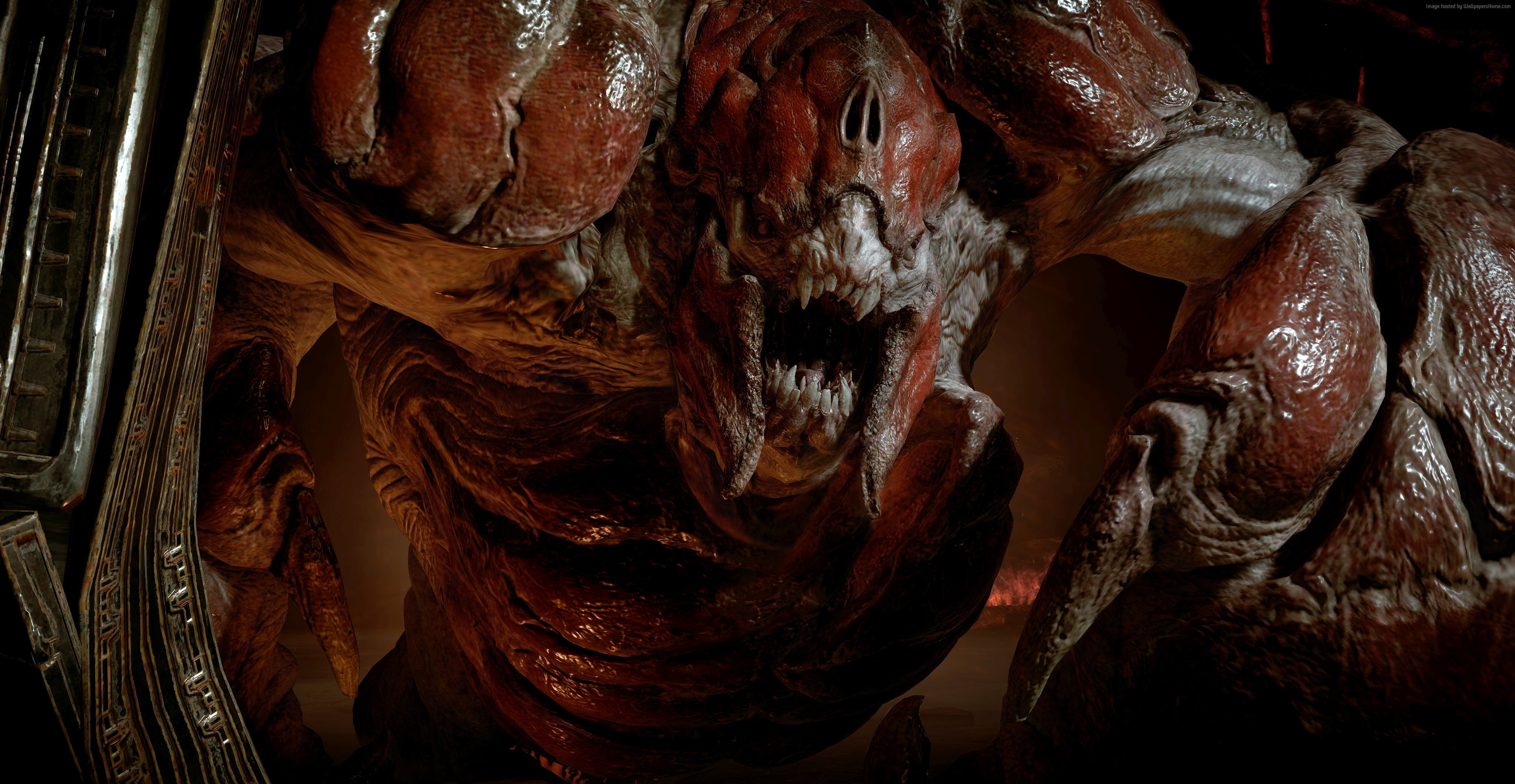 meat, still life, raw food, close-up, 4K, animal, Gears of War 4, monster, food, sci-fi, food and drink, market, PC, seafood, wellbeing, Xbox One, healthy eating, HD Wallpaper