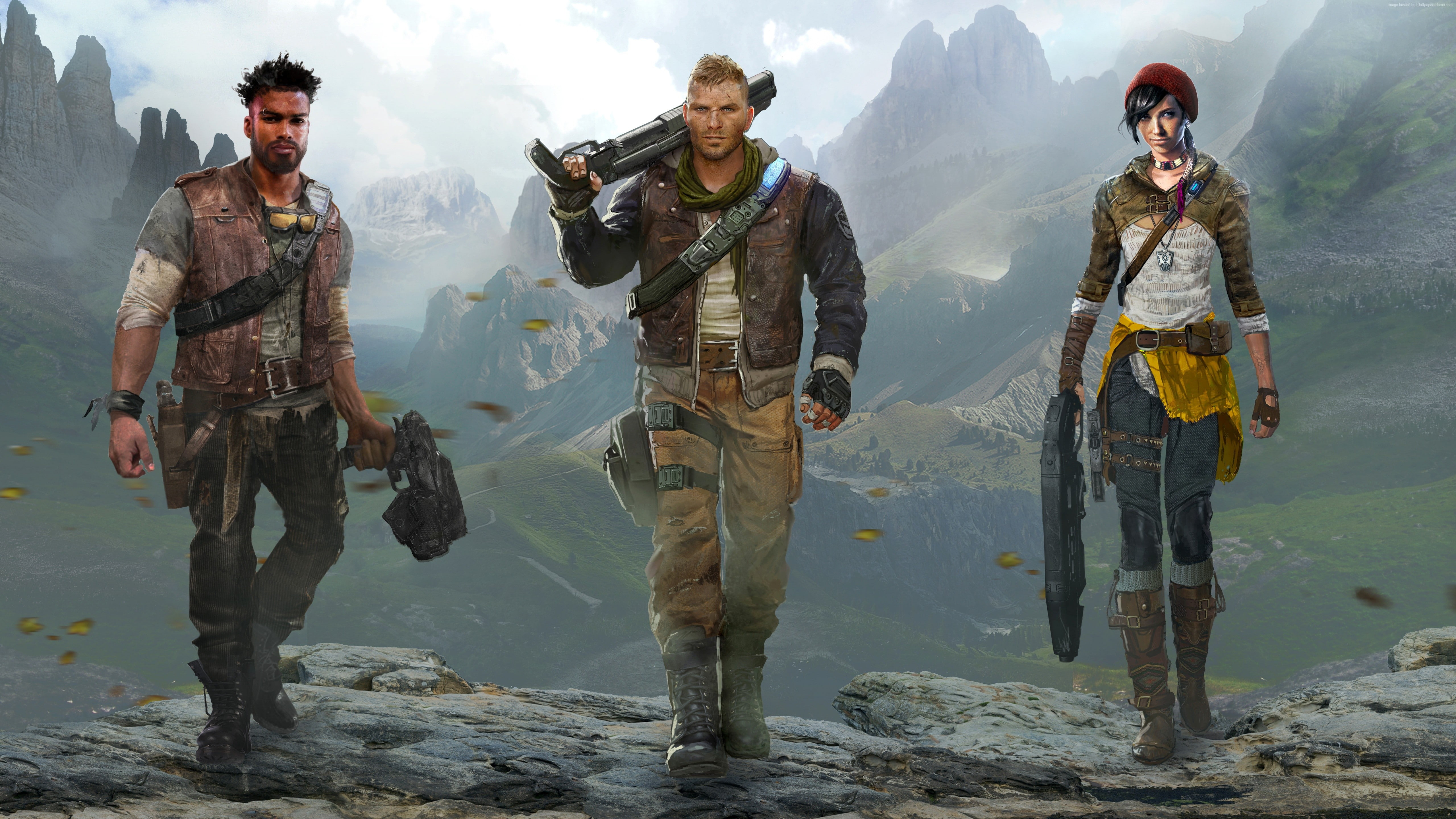 5K, Xbox One, Gears of War 4, sci-fi, PC, shooter, HD Wallpaper