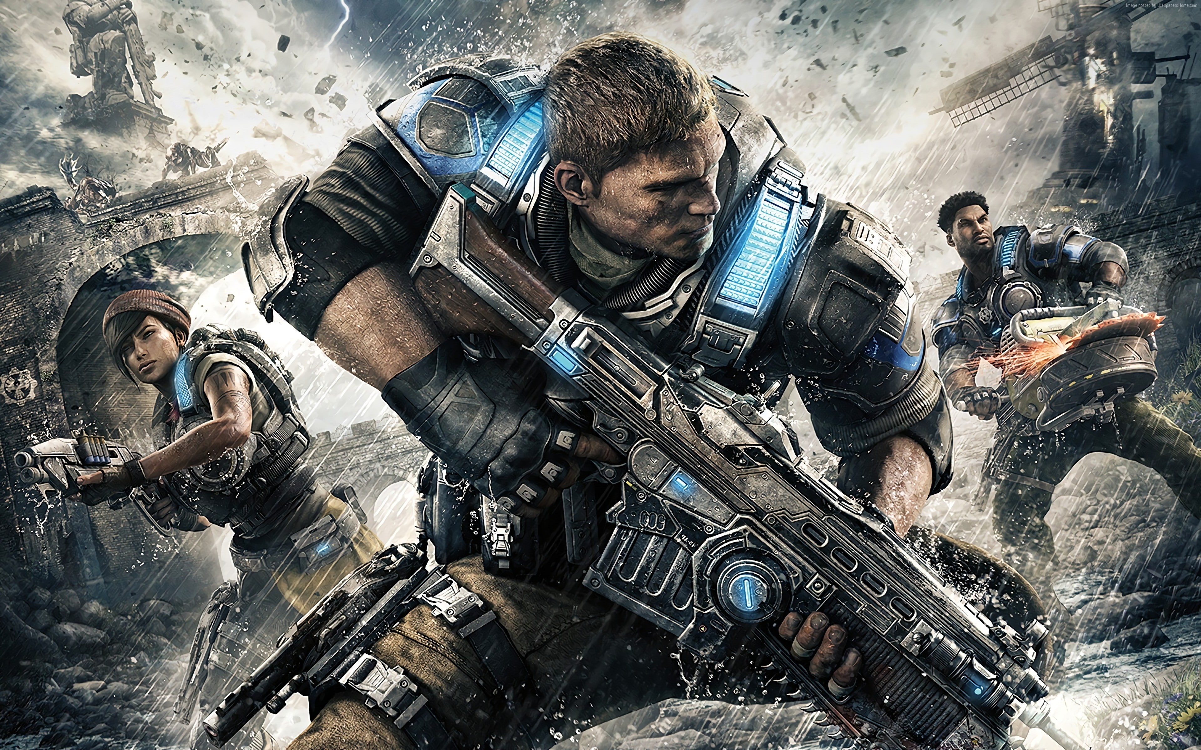 Gears of War 4, 4K, shooter, sci-fi, Xbox One, PC, HD Wallpaper