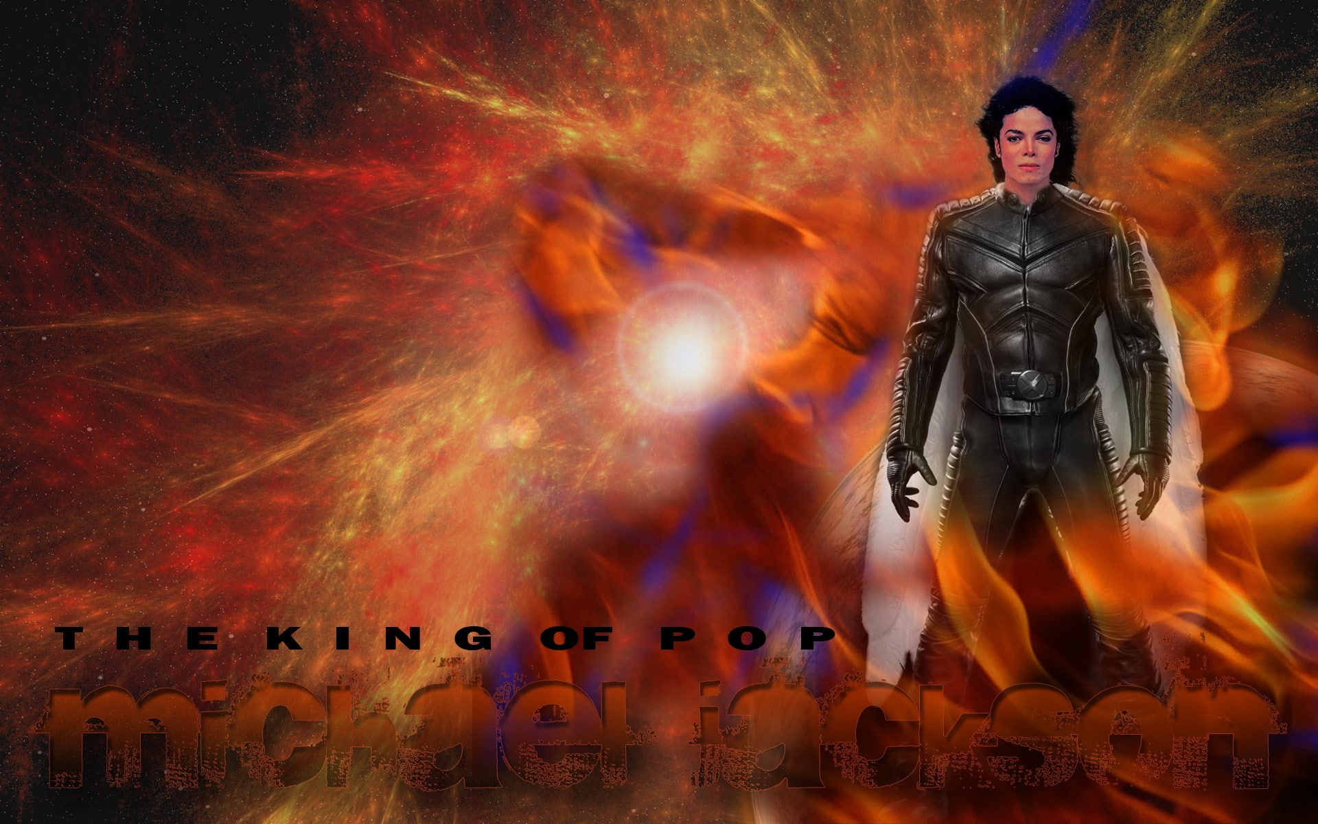 orange color, digital composite, real people, front view, sign, weapon, portrait, michael jackson  widescreen retina imac, looking at camera, full length, HD Wallpaper