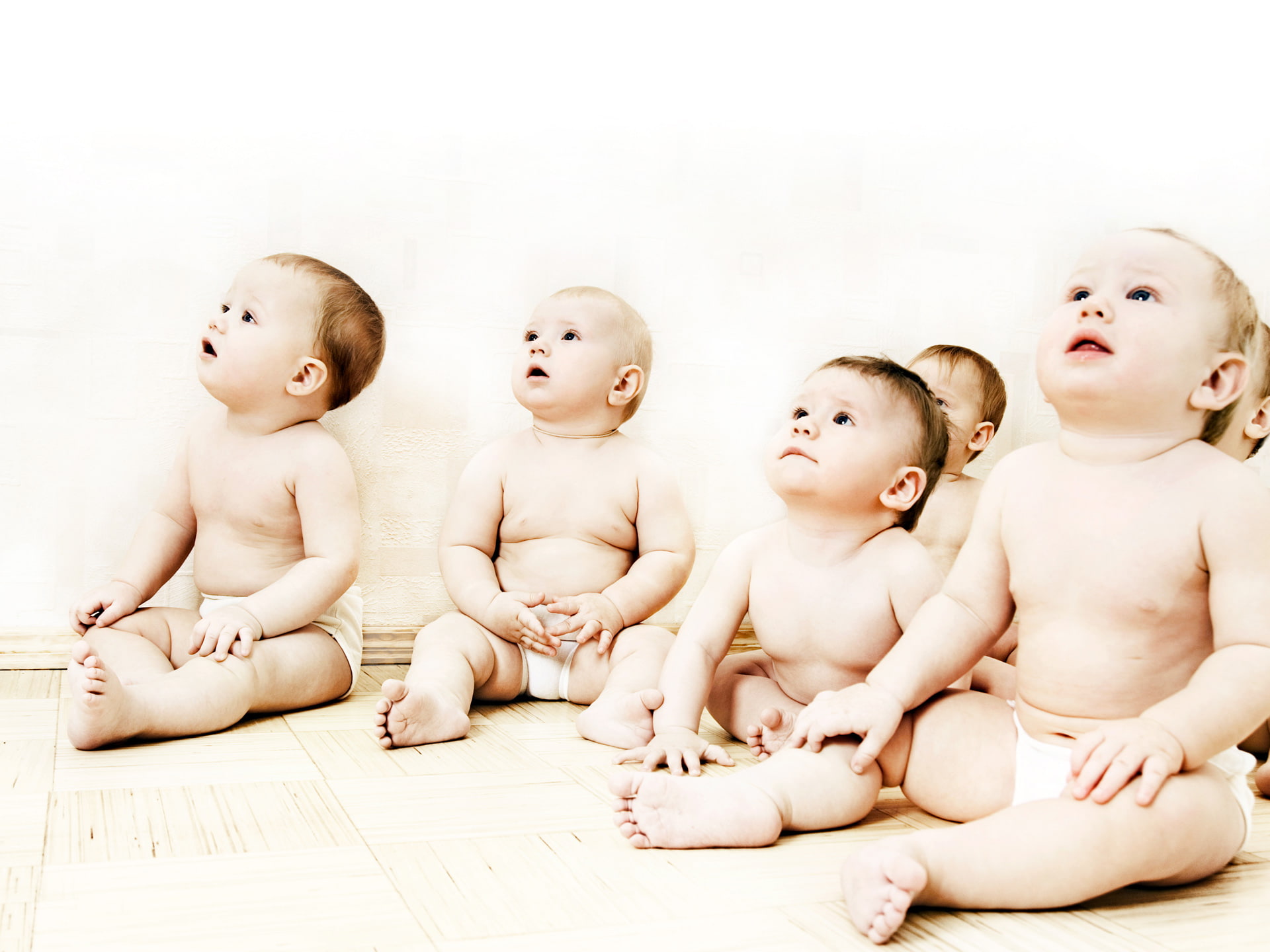 babies, sitting, cute, 1080P, HD Wallpaper