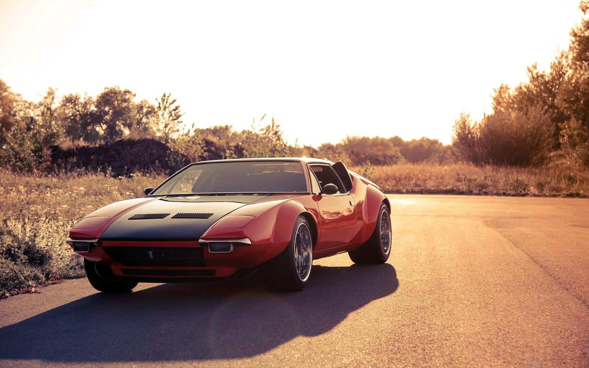 de, 1080P, cars, red, sport, tomaso, pantera, coupe, de tomaso pantera, de tomaso, 1920x1200, HD Wallpaper