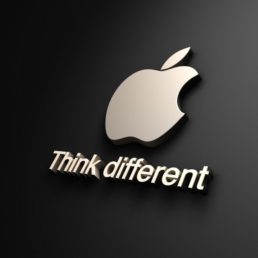 products, logo, technology, apple, think different, 480P, electronic products, brand, think, different, electronic, Phone HD Wallpaper