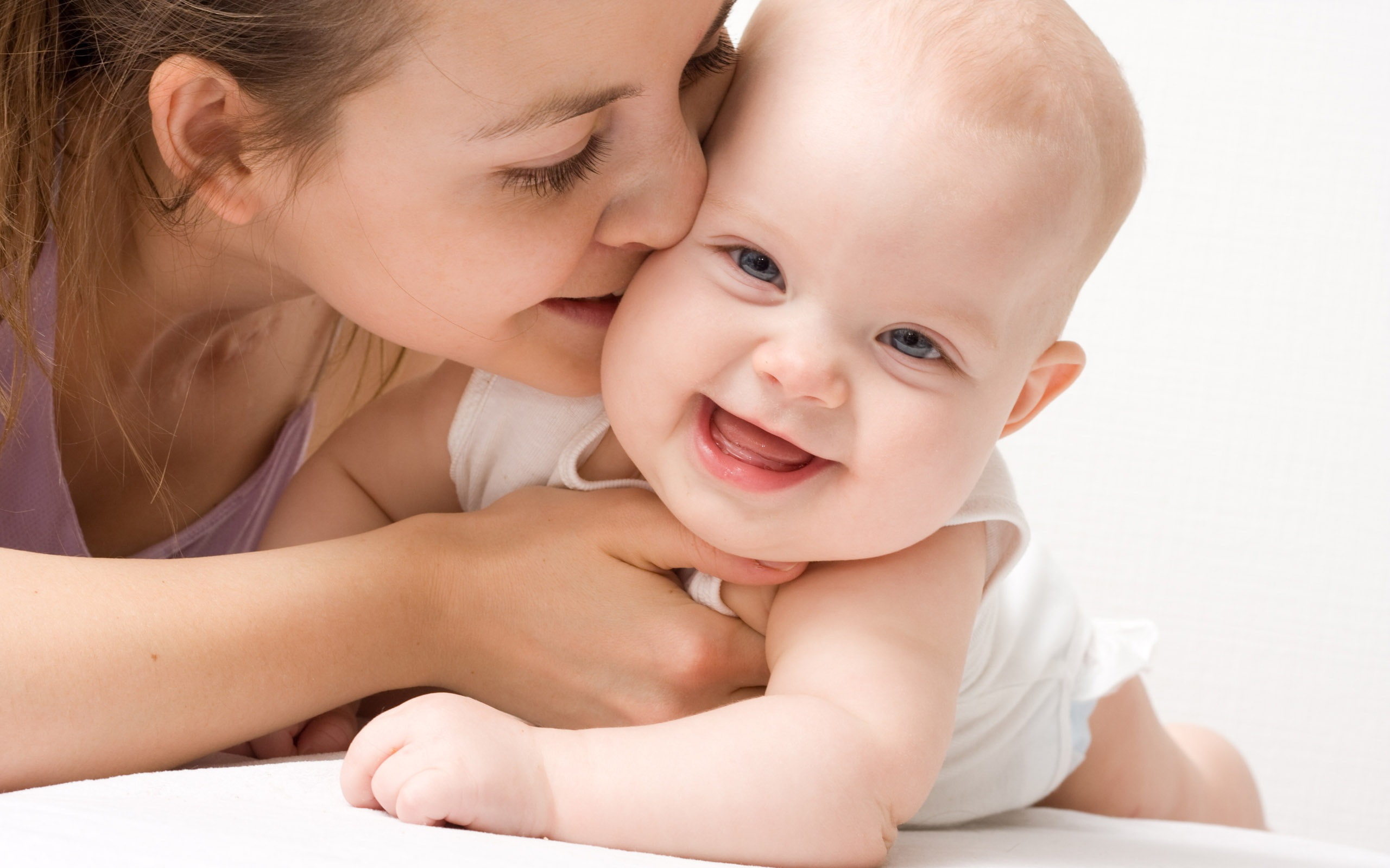 2K, Baby, cute, Kiss, HD Wallpaper