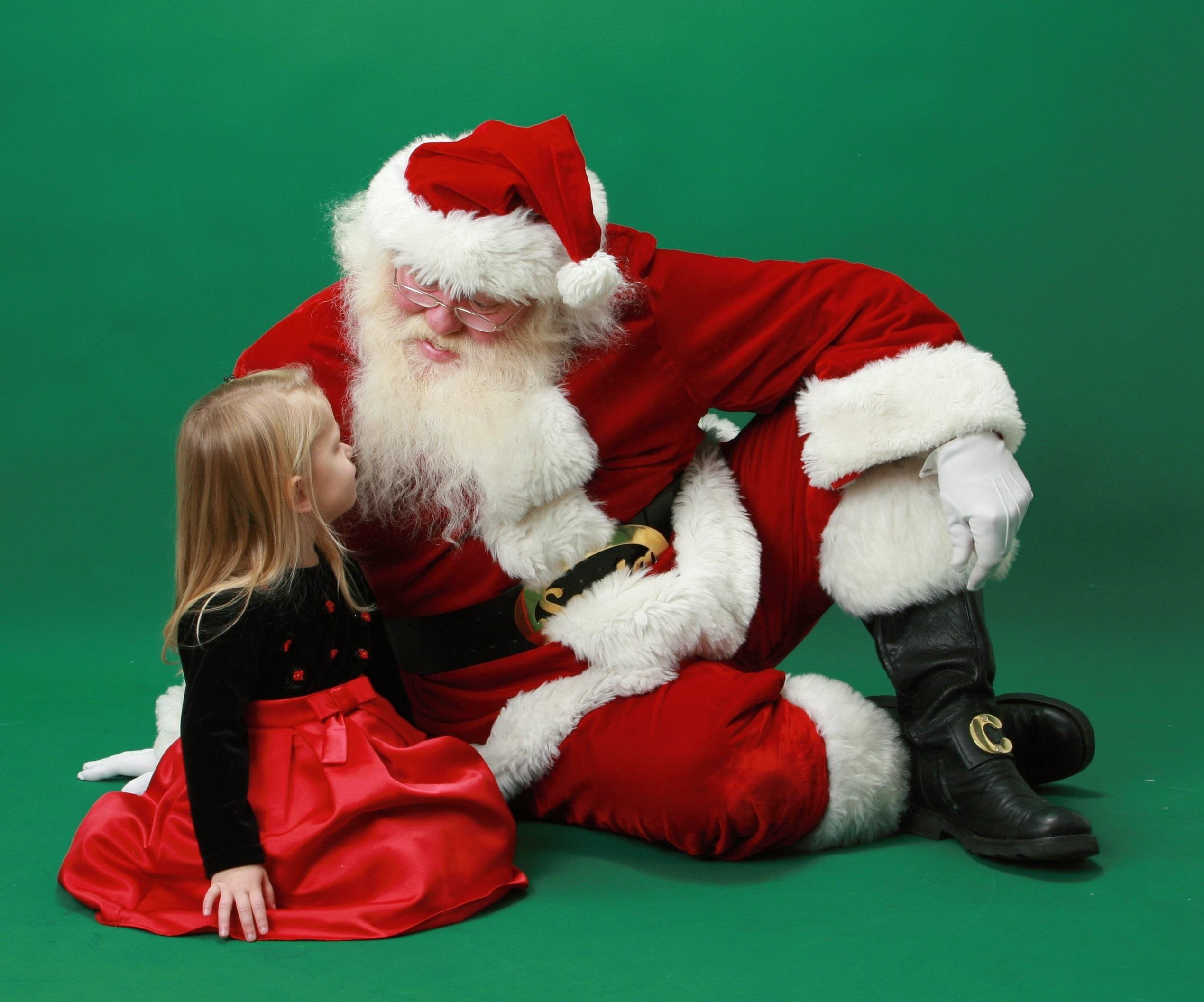 santa, girl, 3d and abstract, claus, 1080P, little, HD Wallpaper
