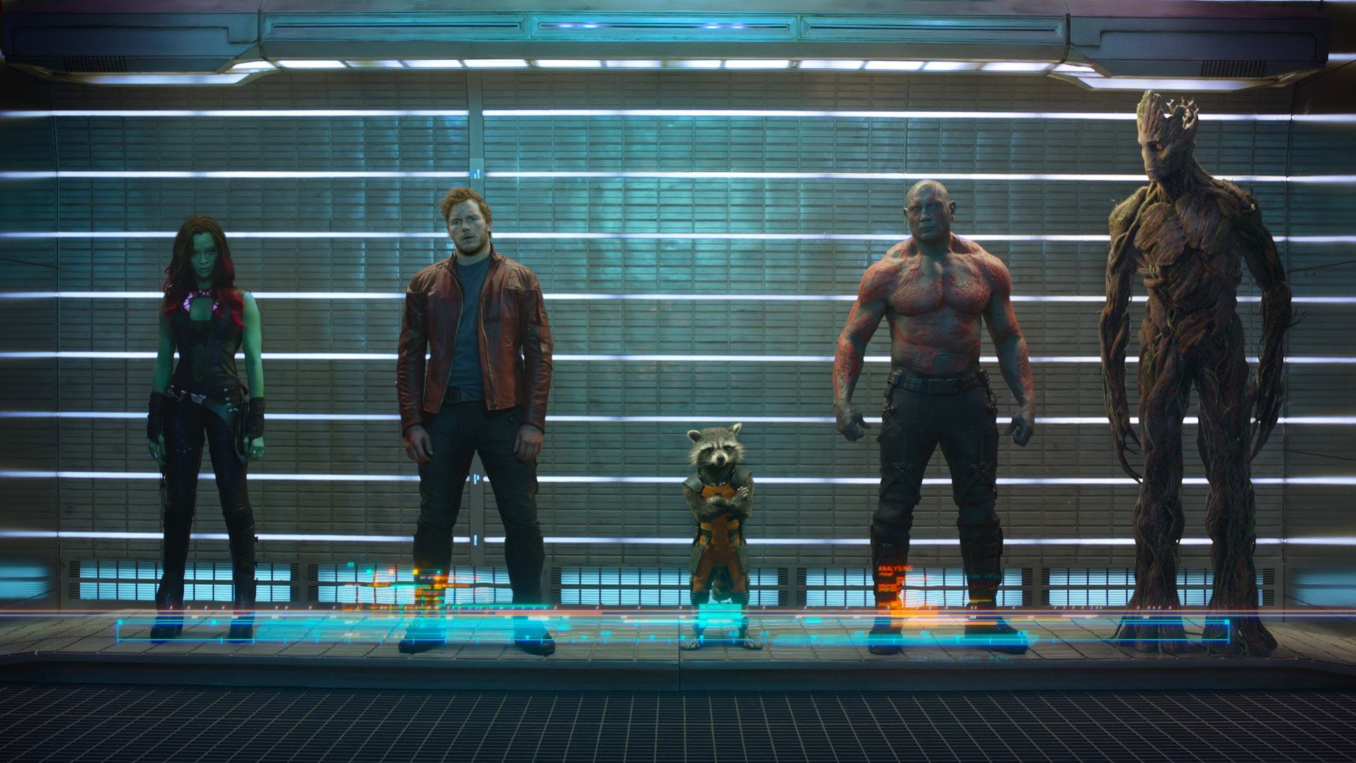 1080P, gamora rocket raccoon groot drax the destroyer star lord zoe saldana chris pratt dave batista guardians of the galaxy, HD Wallpaper
