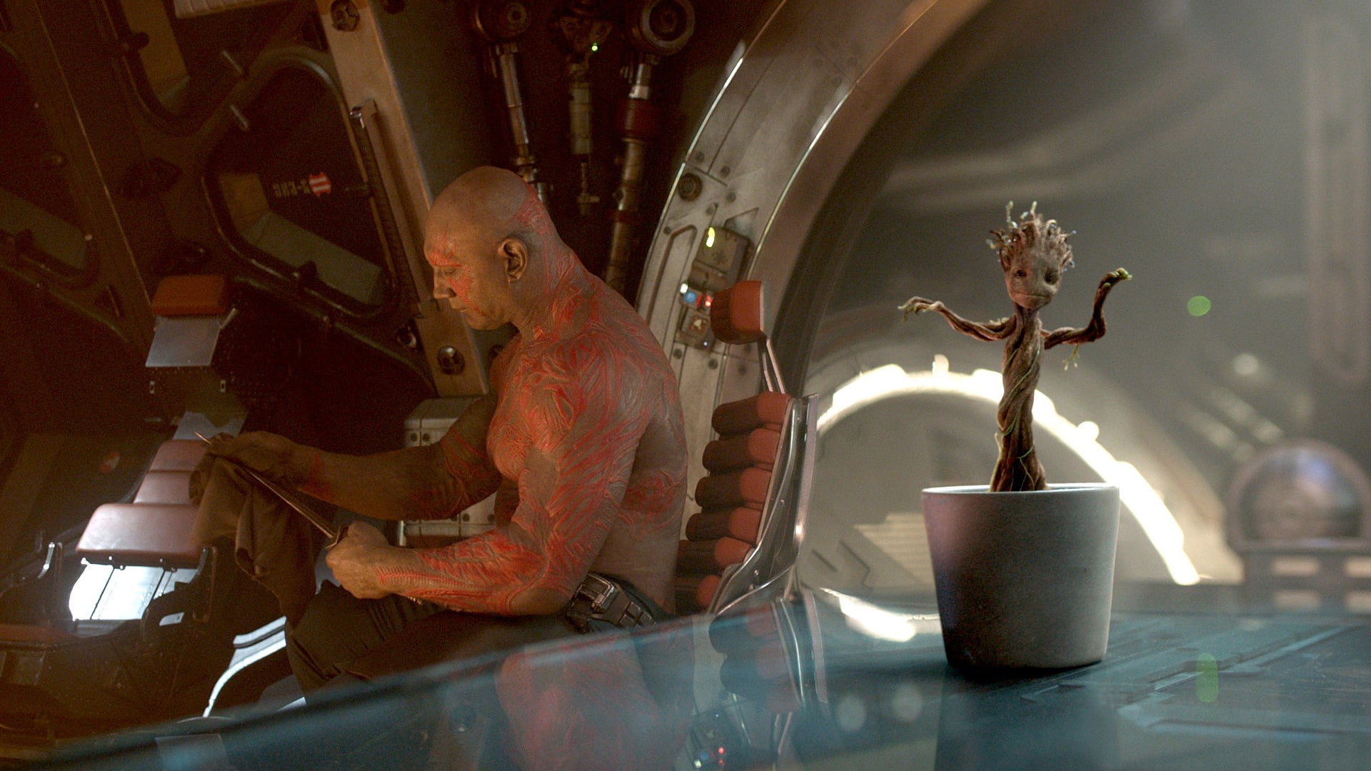 indoors, groot movies dave batista guardians of the galaxy, young men, side view, males, men, occupation, kitchen utensil, household equipment, mid adult, HD Wallpaper