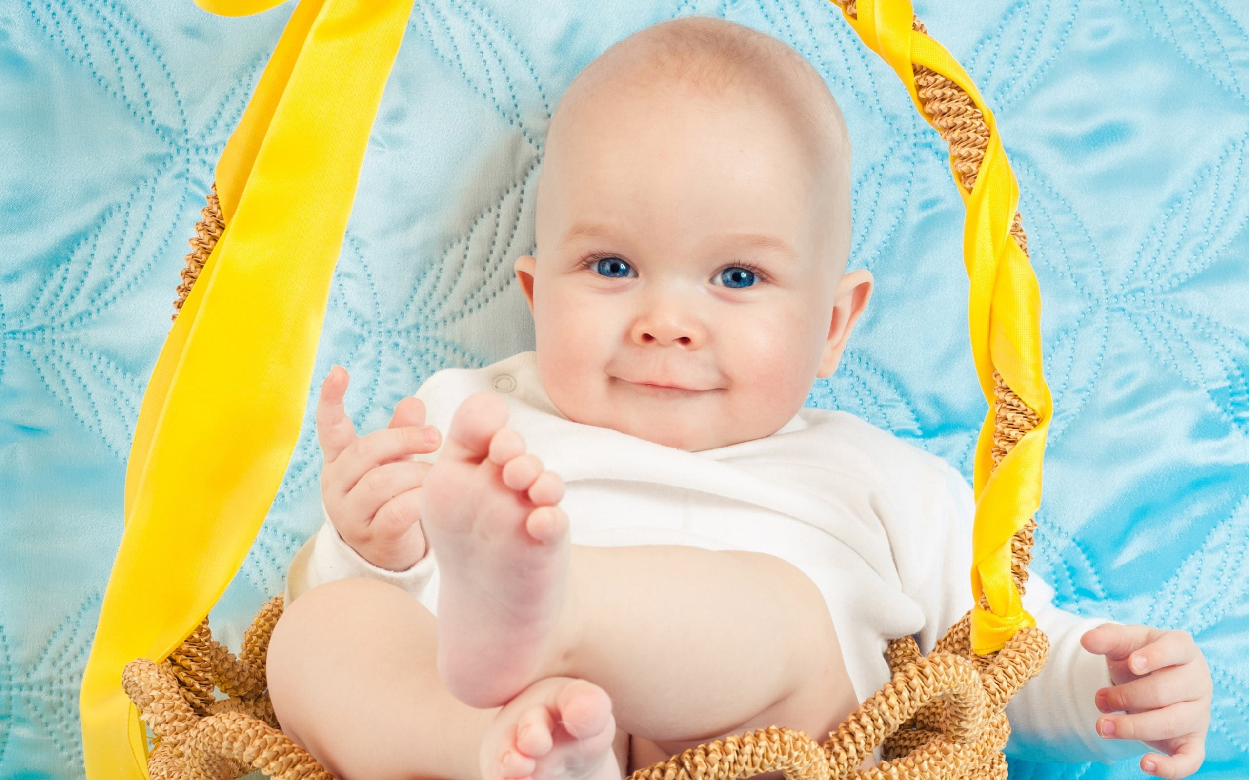 small, joy, innocence, close-up, smiling, beauty, one Person, yellow, happiness, real people, onesie, young, babyhood, people, new Life, portrait, white, HD Wallpaper