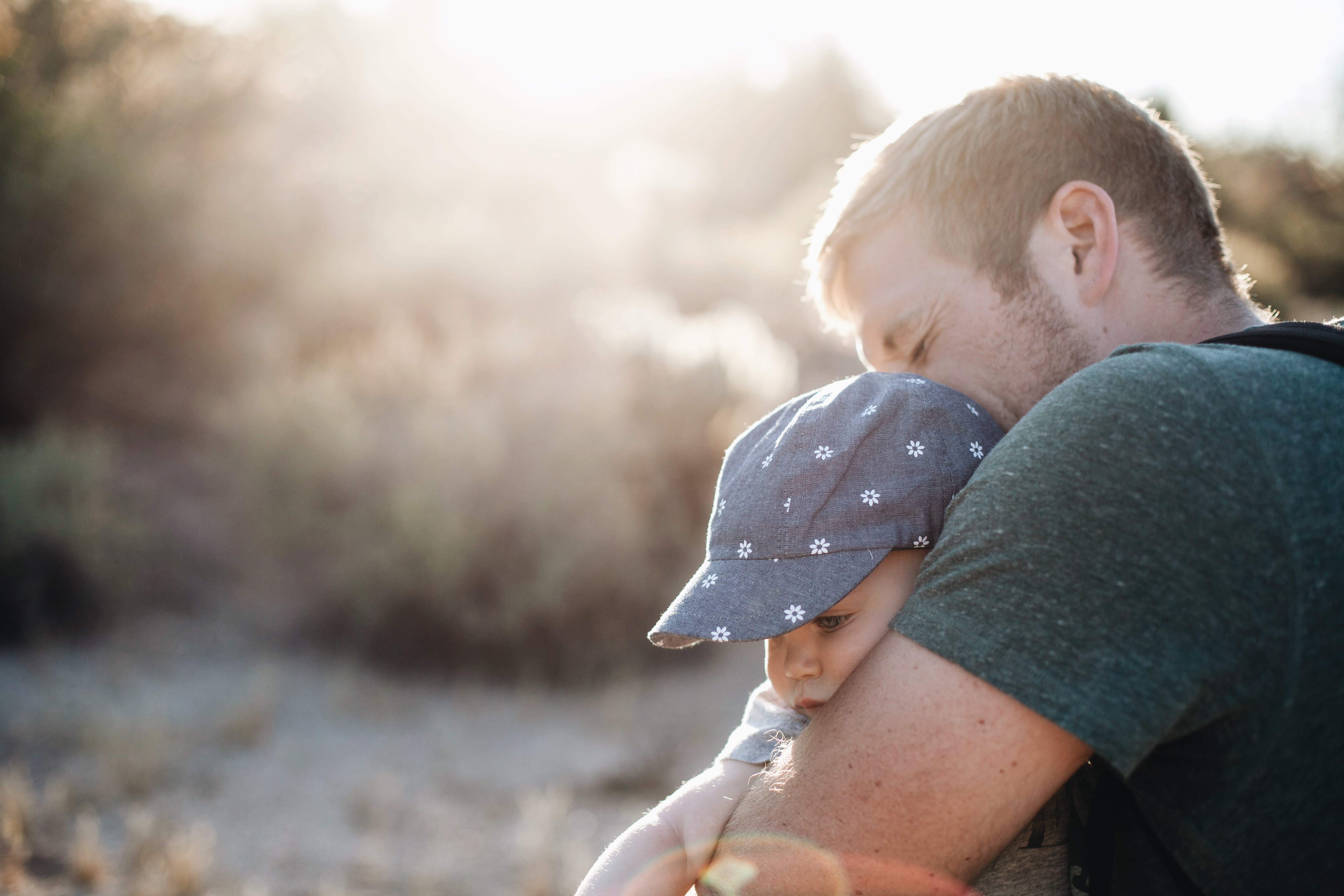 boys, innocence, family, man, people, care, men, positive emotion, family with one child, dad, emotion, sun, child, sunlight, childhood, baby, 5K, cute, HD Wallpaper