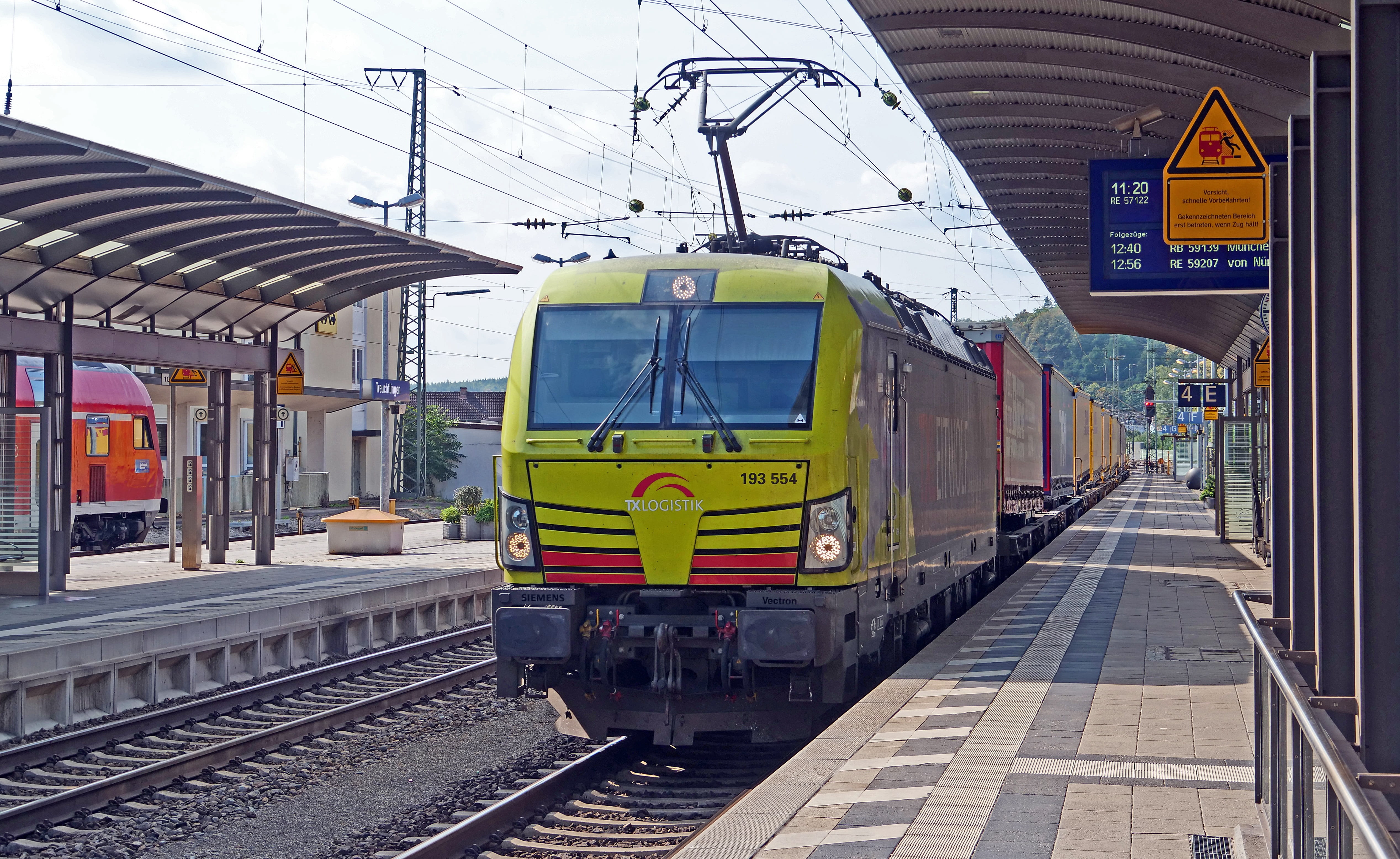 track, rail traffic, treuchtlingen, cable car, station, track climb, passenger train, transportation, logistics, no people, built structure, power supply, HD Wallpaper
