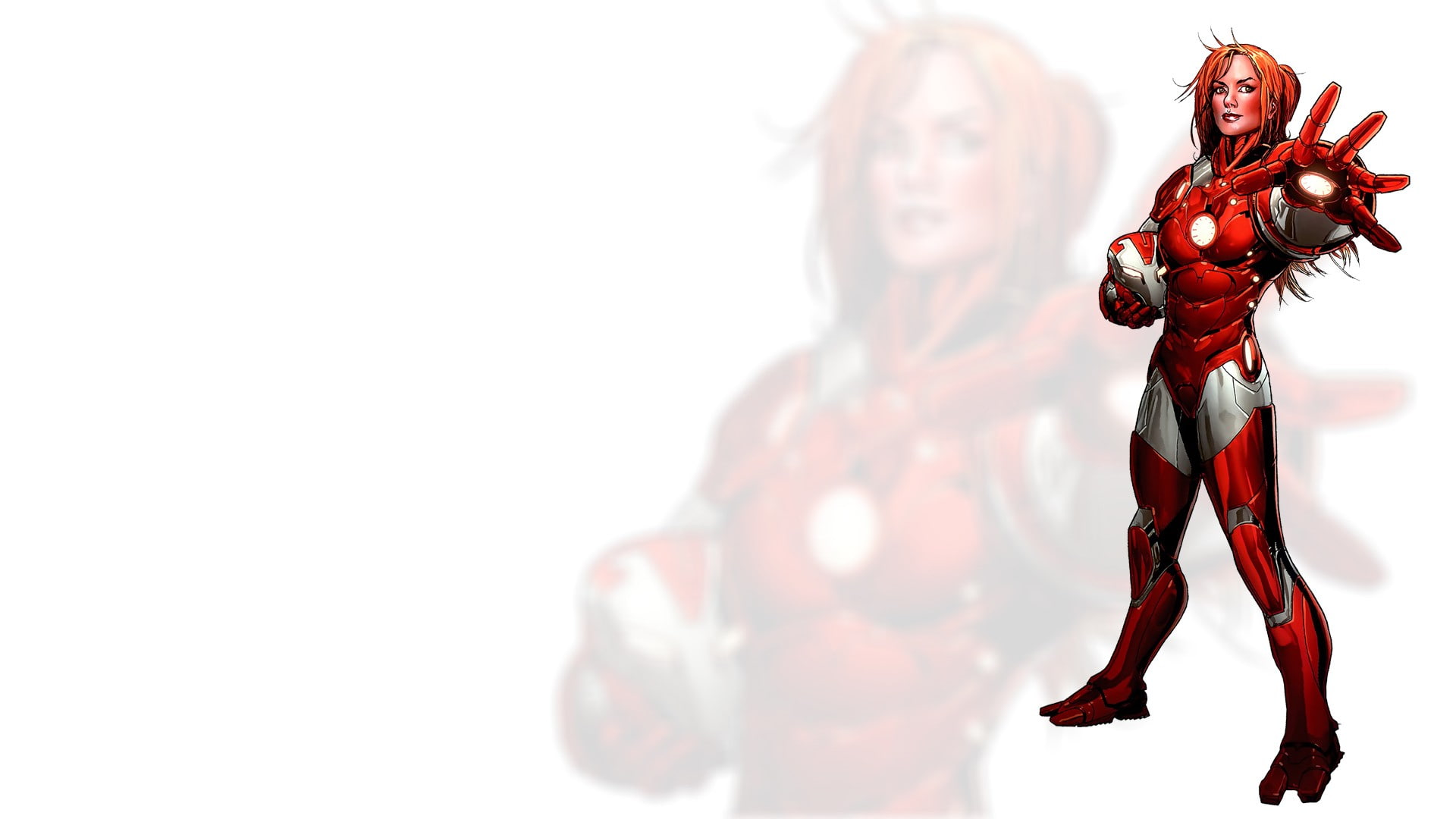 Iron Man, fantasy art, artwork, Rescue, Pepper Potts, comics, 1080P, women, HD Wallpaper