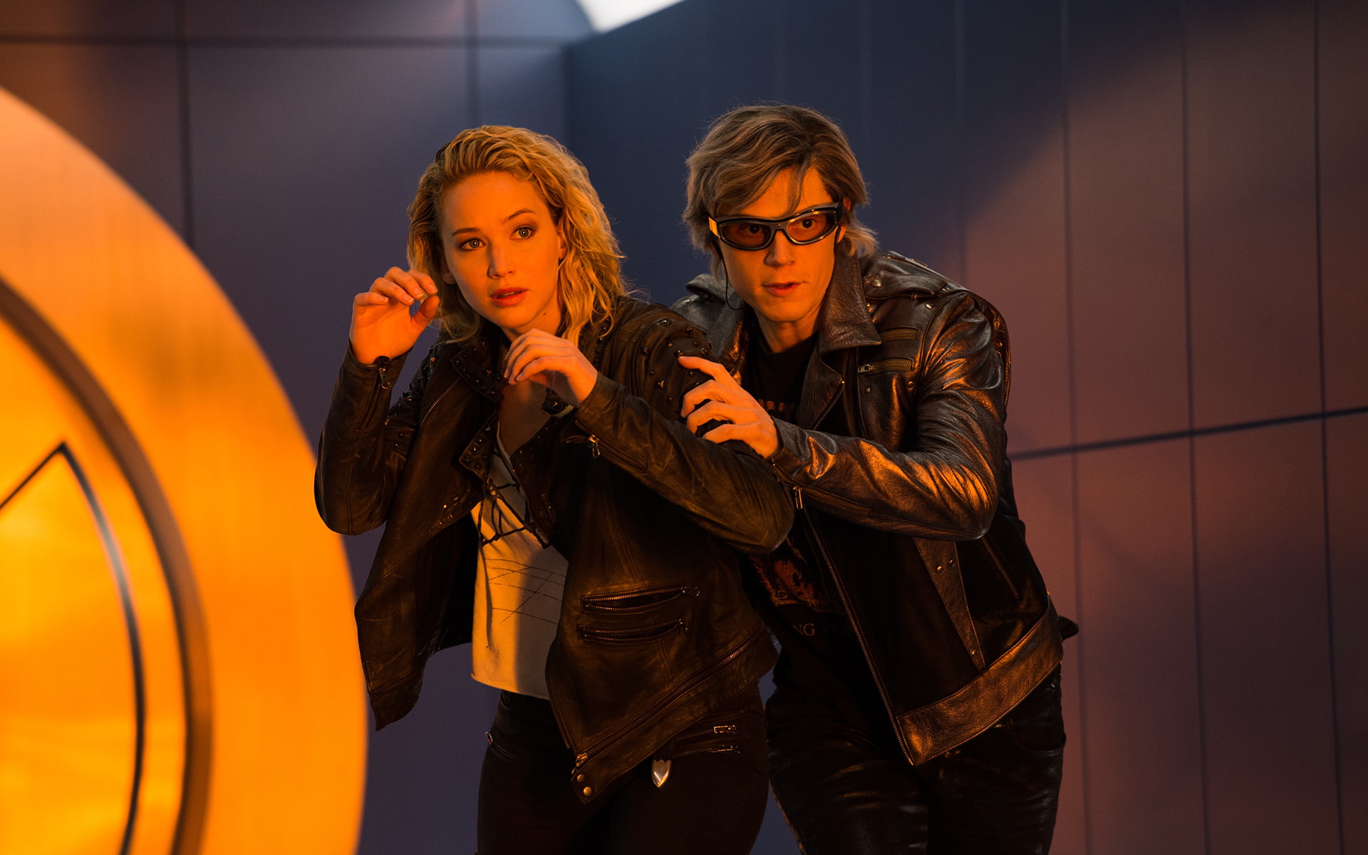 1080P, X-Men: Apocalypse, Mystique (Marvel Comics), X-Men, Evan Peters, Jennifer Lawrence, Quicksilver (Marvel Comics), HD Wallpaper