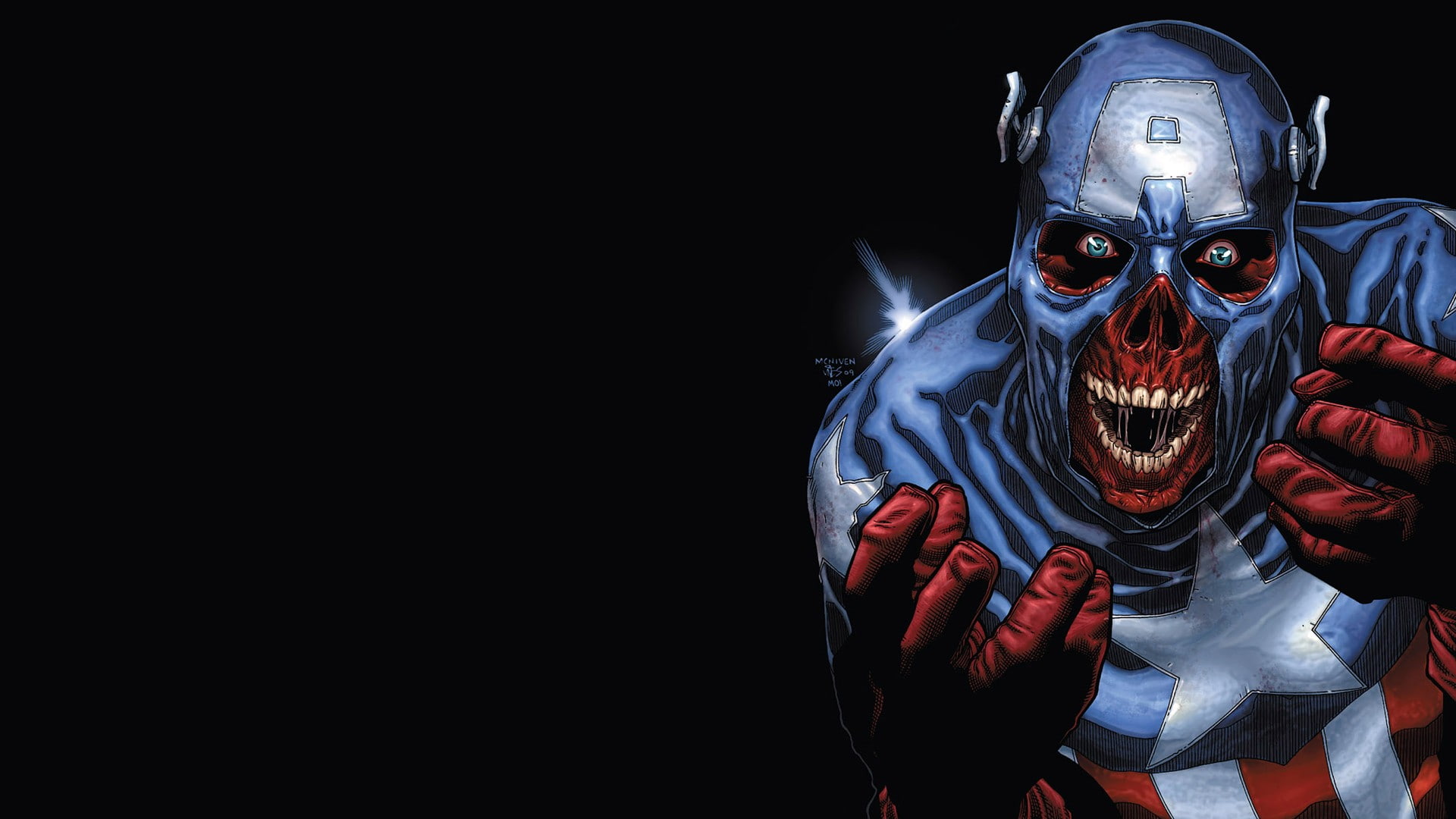 adult, people, anger, protective mask - workwear, aggression, headwear, sport, black background, portrait, front view, wolverine captain america movies marvel comics superhero red skull old man logan, HD Wallpaper