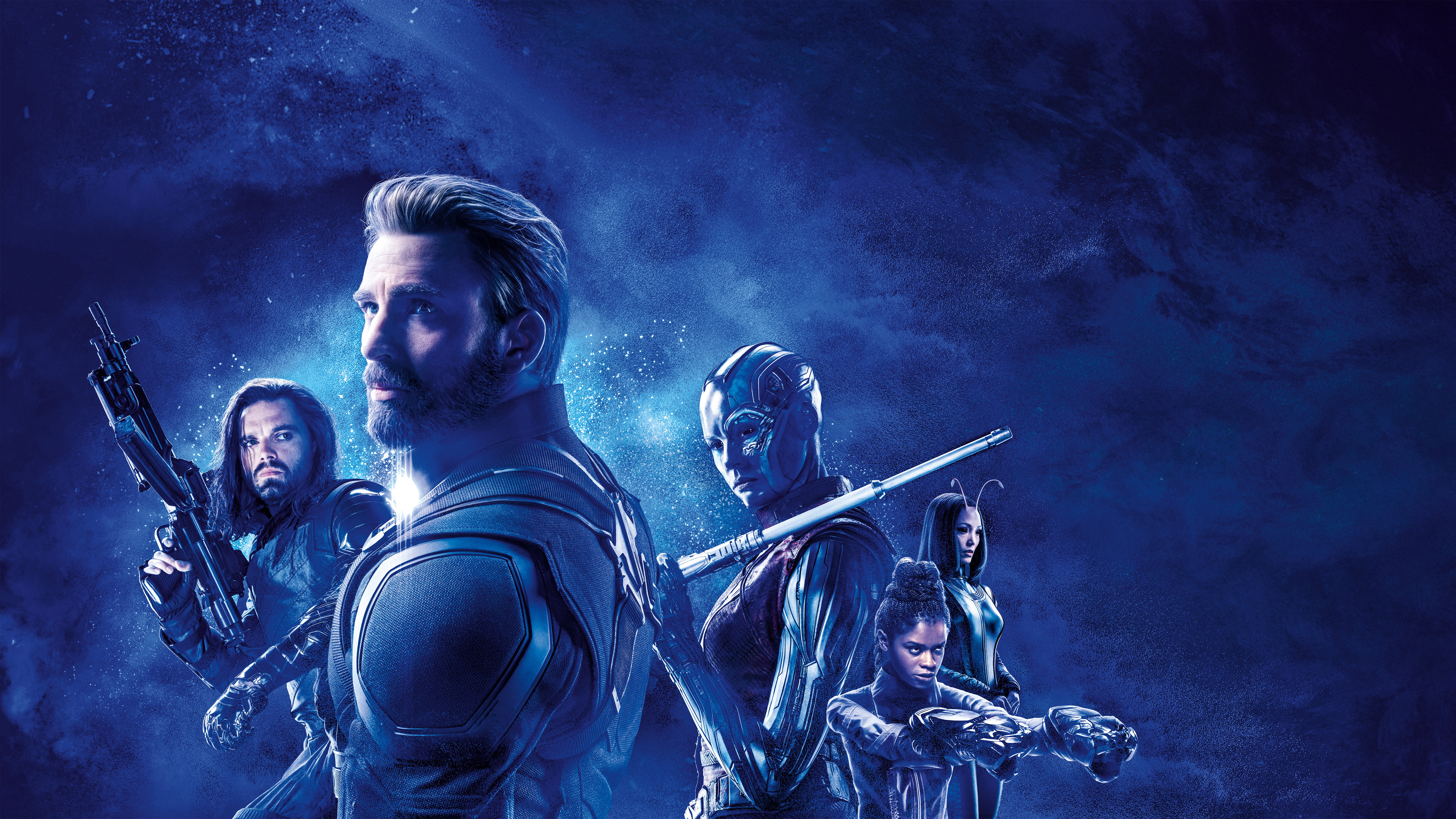 Avengers EndGame, Captain America, Winter Soldier, Nebula (Marvel Comics), 5K, Shuri (Marvel Comics), Mantis (Marvel Comics), The Avengers, HD Wallpaper