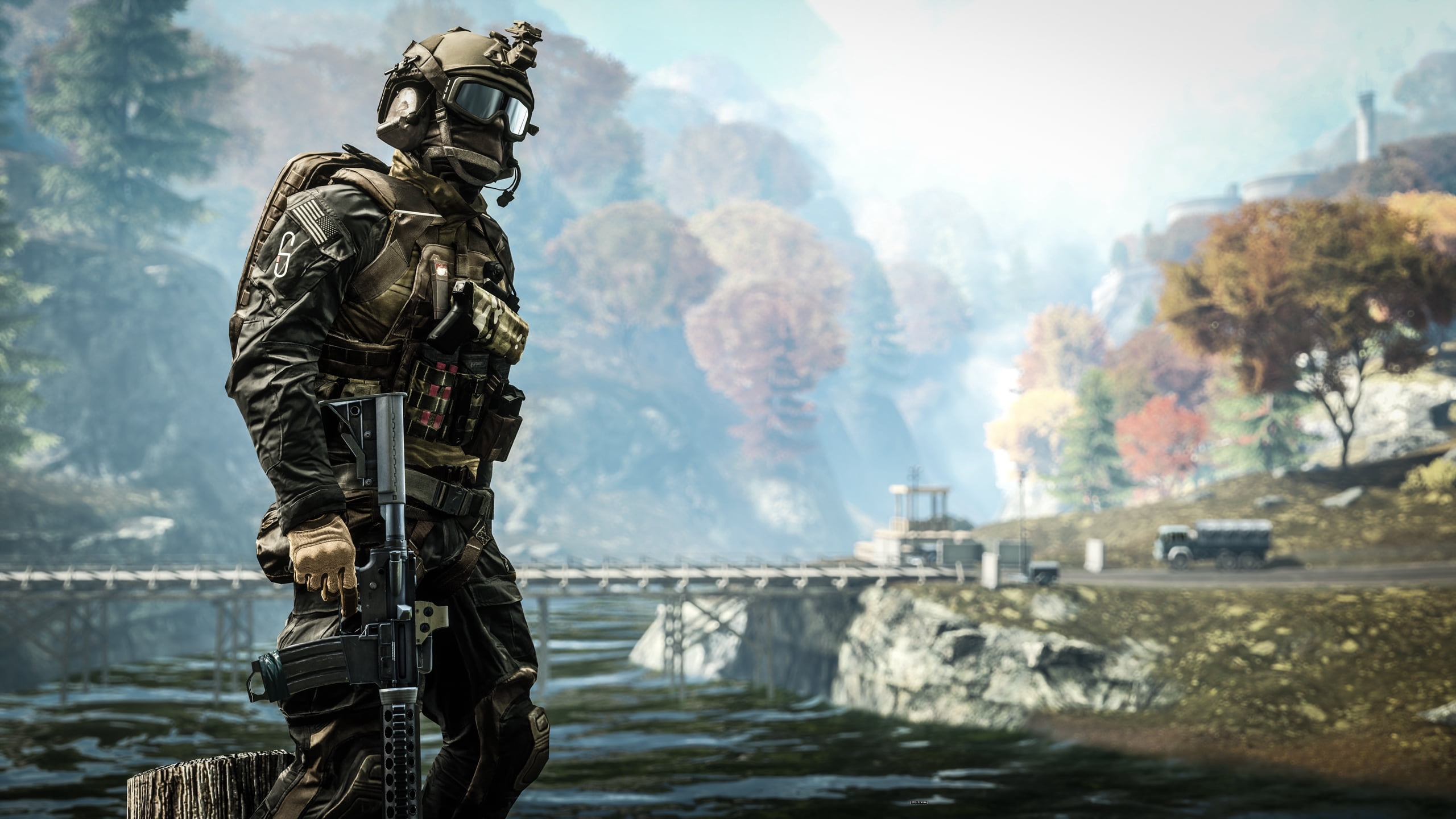 uSA, illustration, representation, art, special Forces, water, armed Forces, battlefield 4, architecture, statue, weapon, terrorism, river, nature, motion, HD Wallpaper