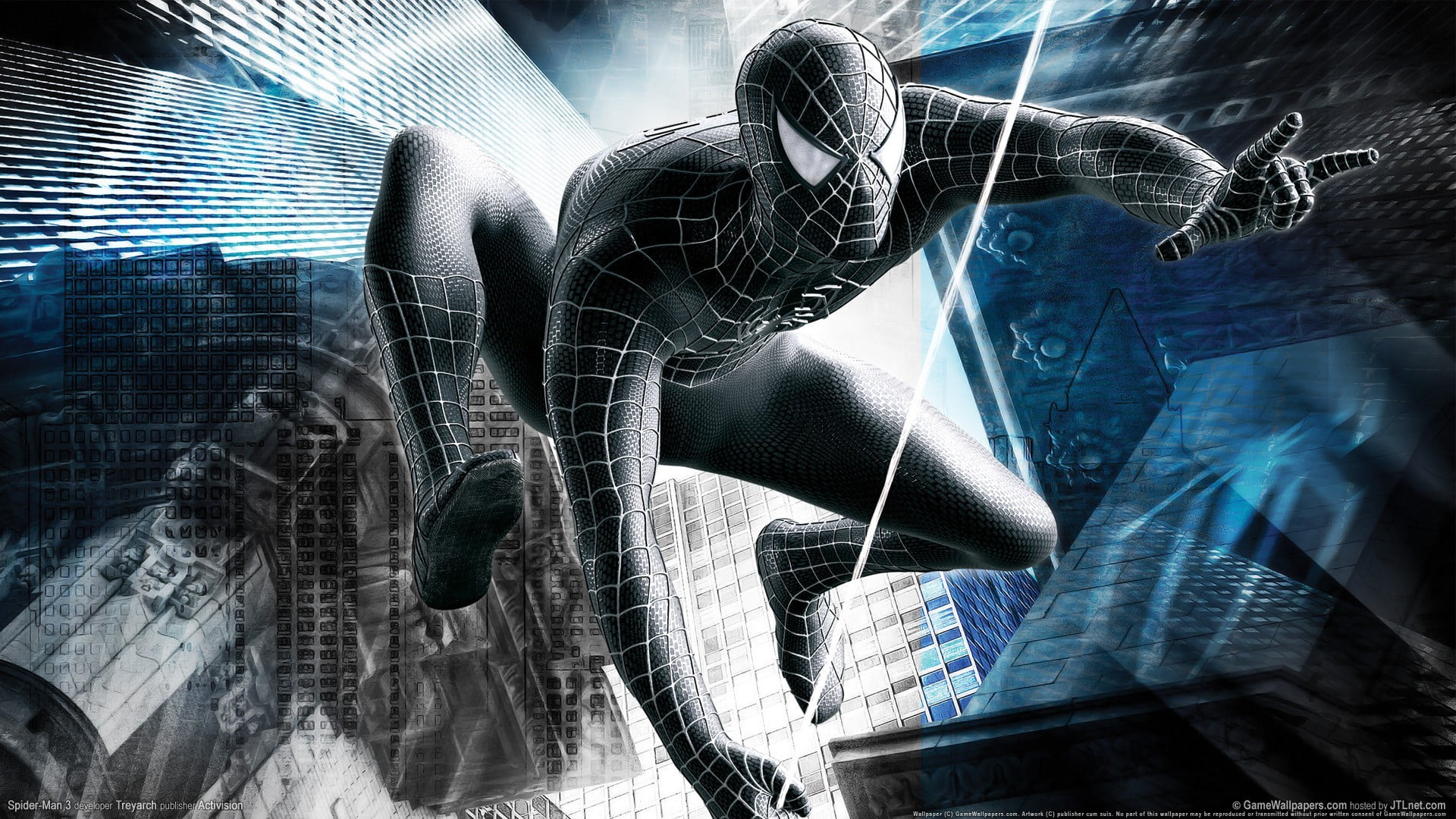 Spider-Man 3, spider, art and craft, water, one person, man, architecture, indoors, young adult, city, swimming pool, built structure, digital composite, HD Wallpaper