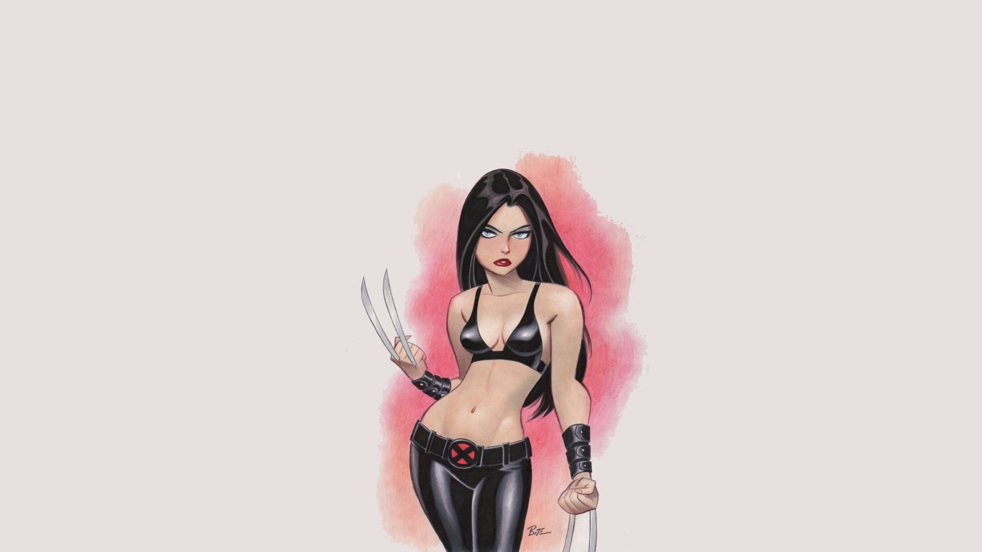 studio shot, x, illustration, beautiful woman, marvel, one person, adult, portrait, young women, standing, beauty, x-men, character, men, looking at camera, HD Wallpaper