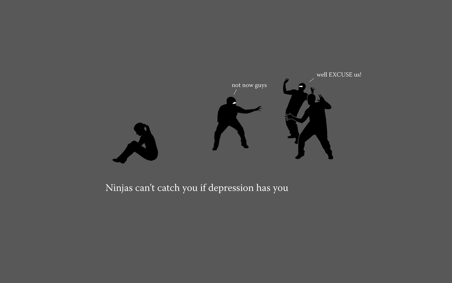 indoors, male likeness, positive emotion, cut out, group of people, human representation, communication, ninjas cant catch you if, men, copy space, walking, HD Wallpaper