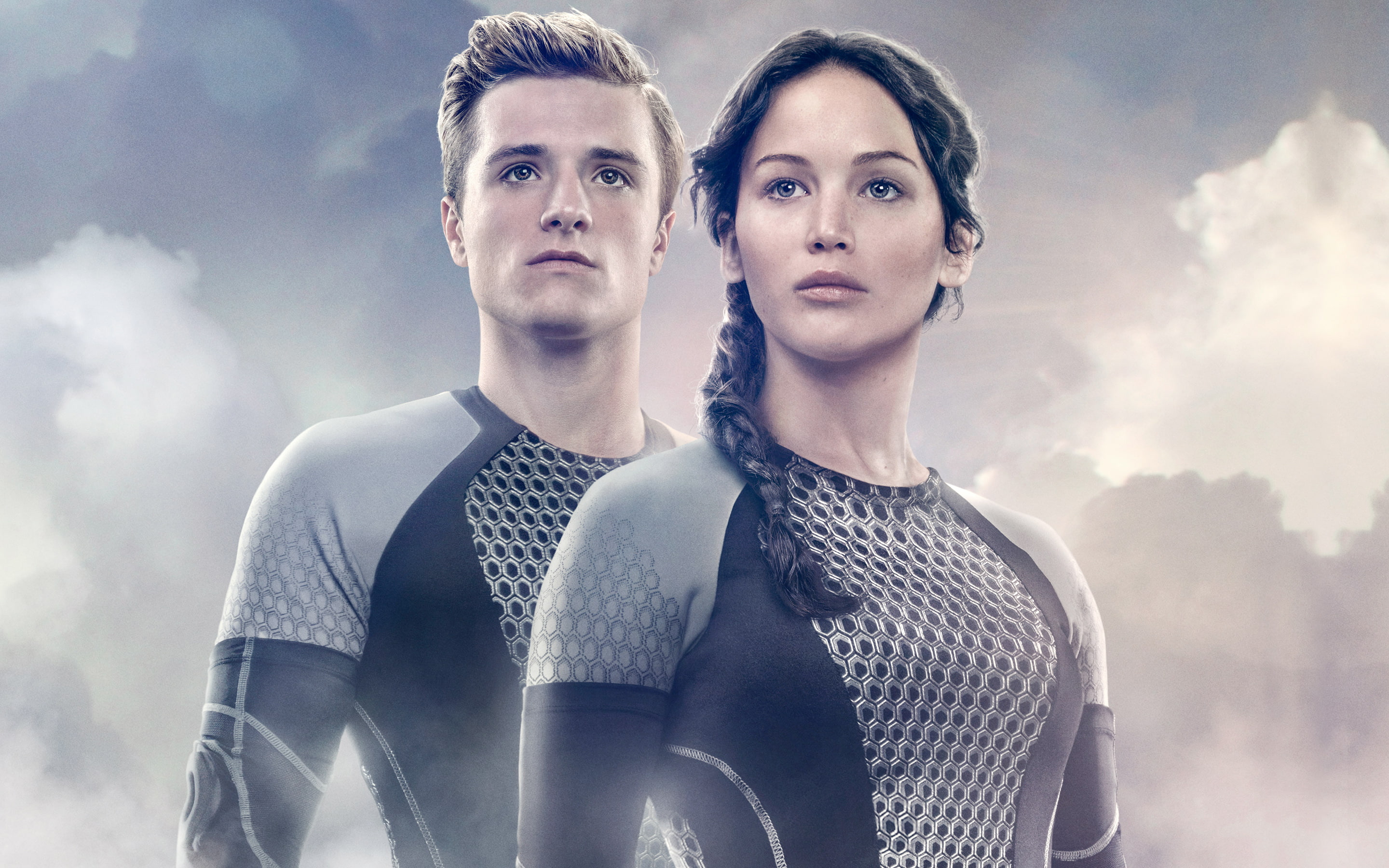 katniss, 2K, catching, peeta, fire, games, hunger, HD Wallpaper