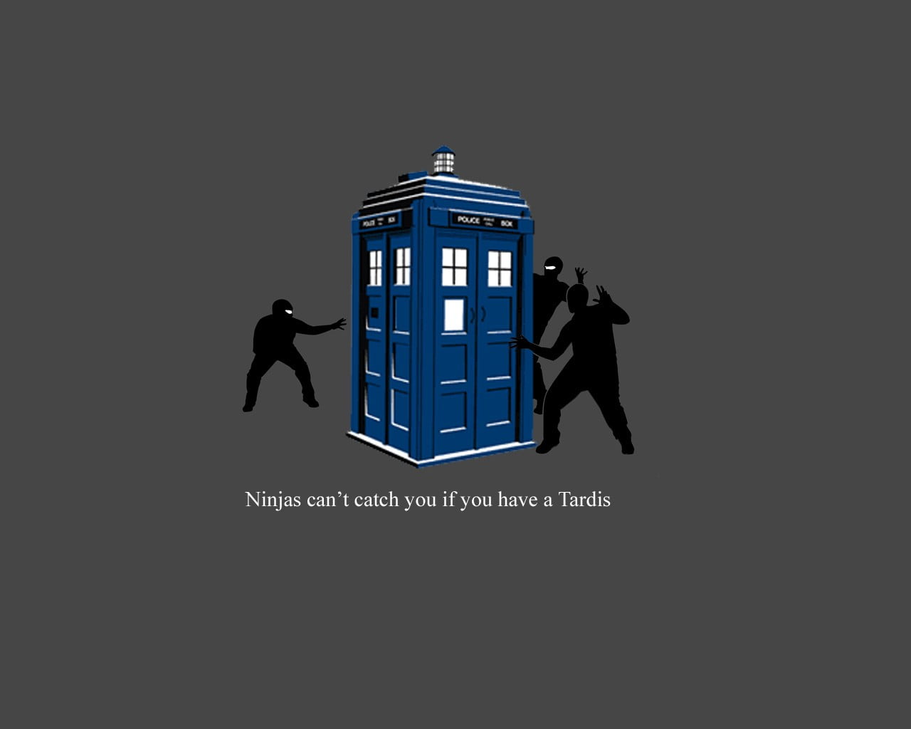 western script, silhouette, male likeness, protection, TARDIS, men, ninjas cant catch you if, full length, indoors, memes, people, communication, sign, HD Wallpaper
