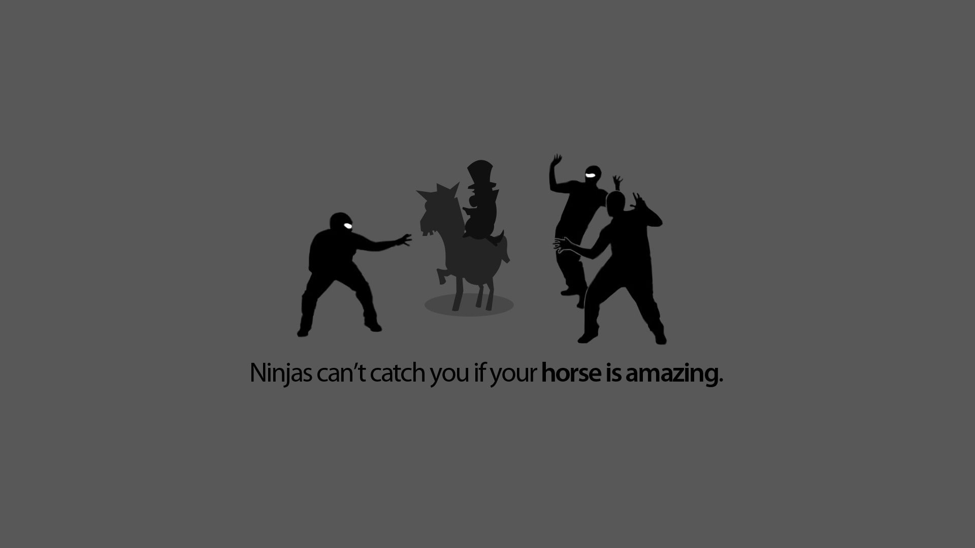 ninjas cant catch you if, men, leisure activity, friendship, women, group of people, indoors, people, 1080P, simple background, studio shot, walking, copy space, HD Wallpaper
