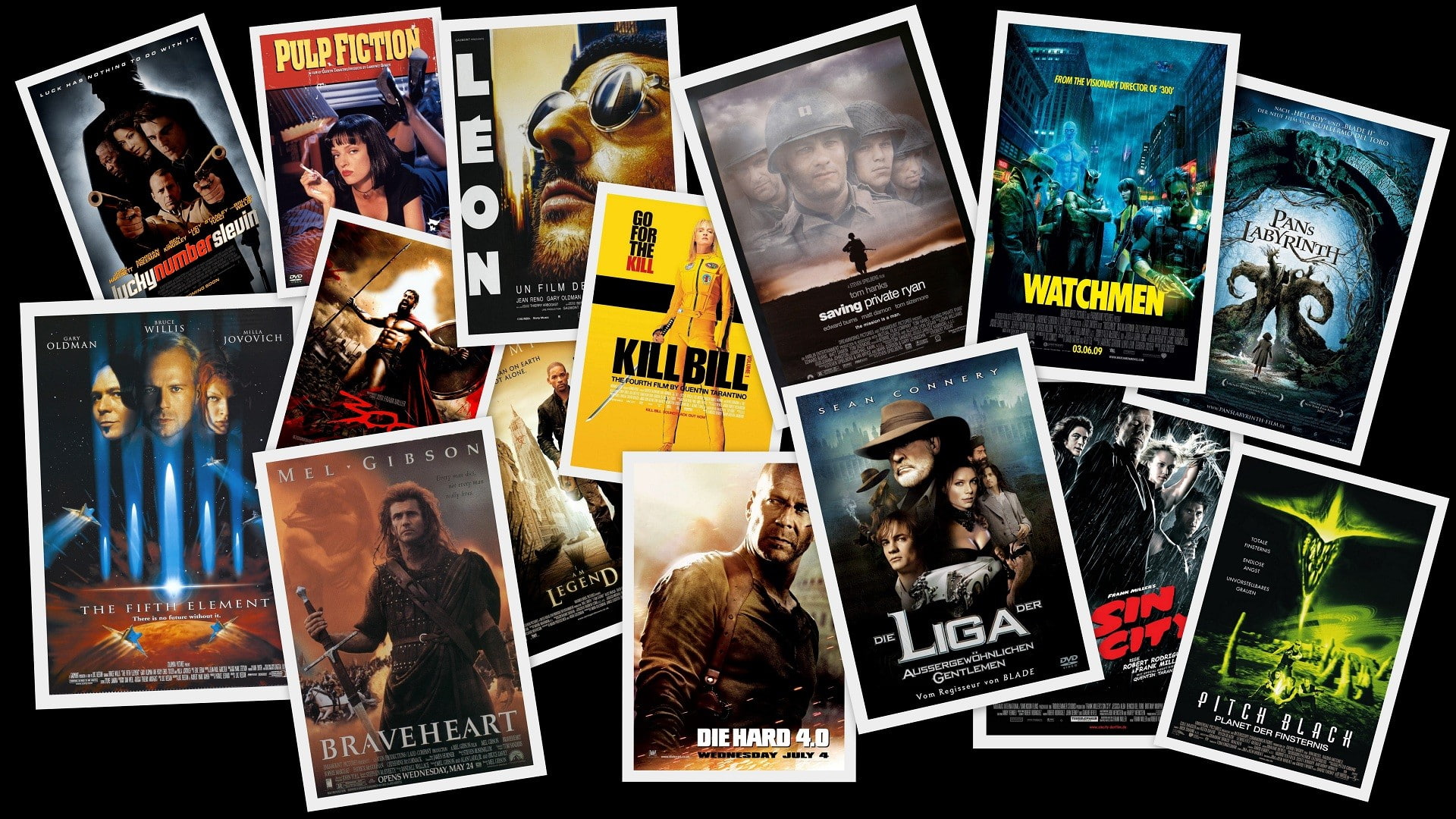 art, posters, movies, collage, digital, fan, 1080P, movie, HD Wallpaper