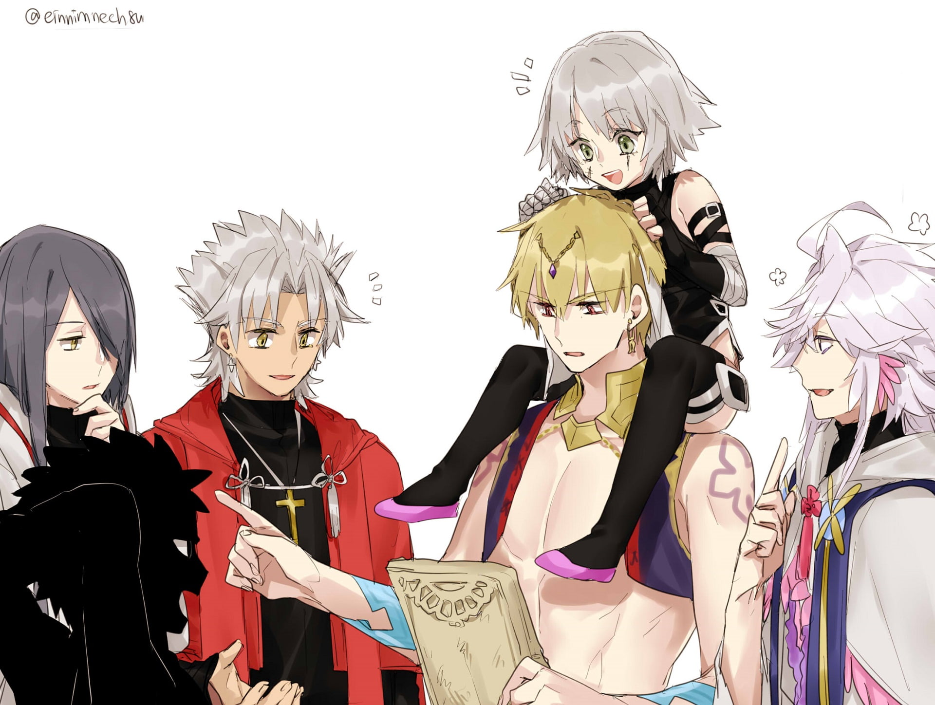 Paracelsus von Hohenheim, Shirou Kotomine, Amakusa Shirou, 1080P, Ruler (Fate/Grand Order), Angra Mainyu (Fate Series), Avenger (Fate/Grand Order), Merlin (Fate Series), HD Wallpaper