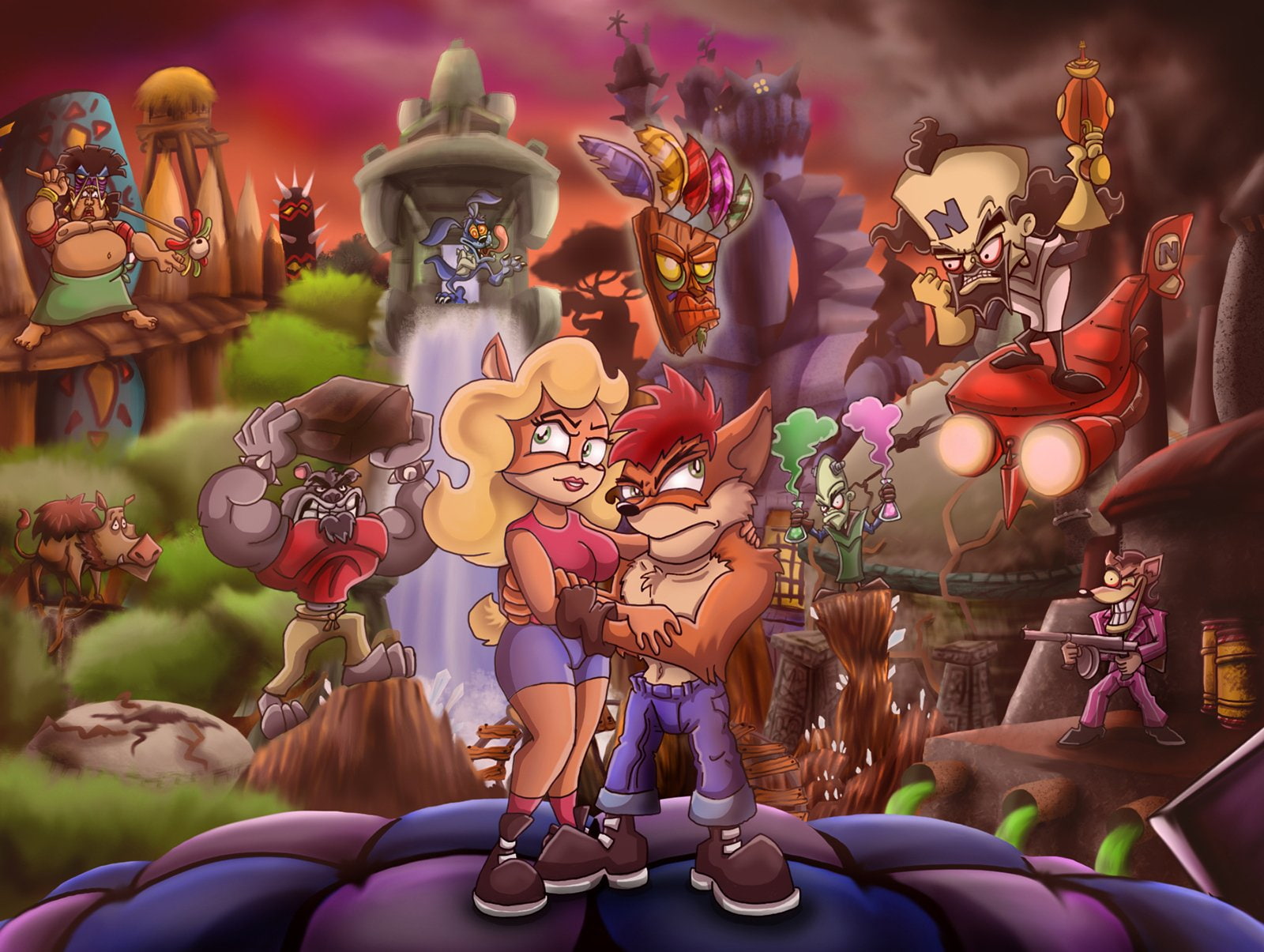 720P, Koala Kong (Crash Bandicoot), Don Pinstripelli Potorotti (Crash Bandicoot), Ripper Roo (Crash Bandicoot), Video Game, Coco Bandicoot, Crash Bandicoot, HD Wallpaper