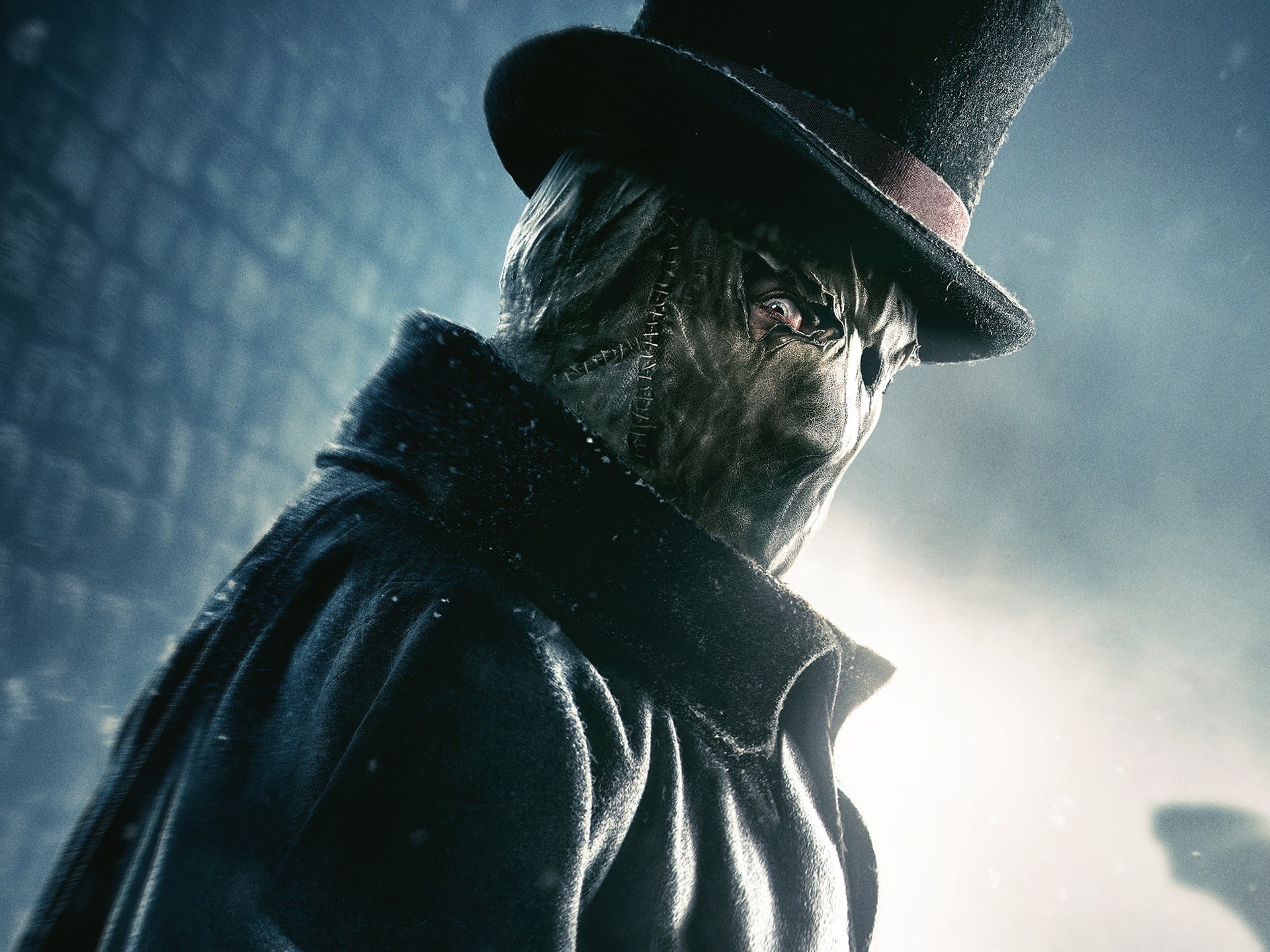 mask, real people, standing, one person, indoors, game, ripper, hat, jack, beard, creed, three quarter length, assassins, lifestyles, mammal, representation, HD Wallpaper